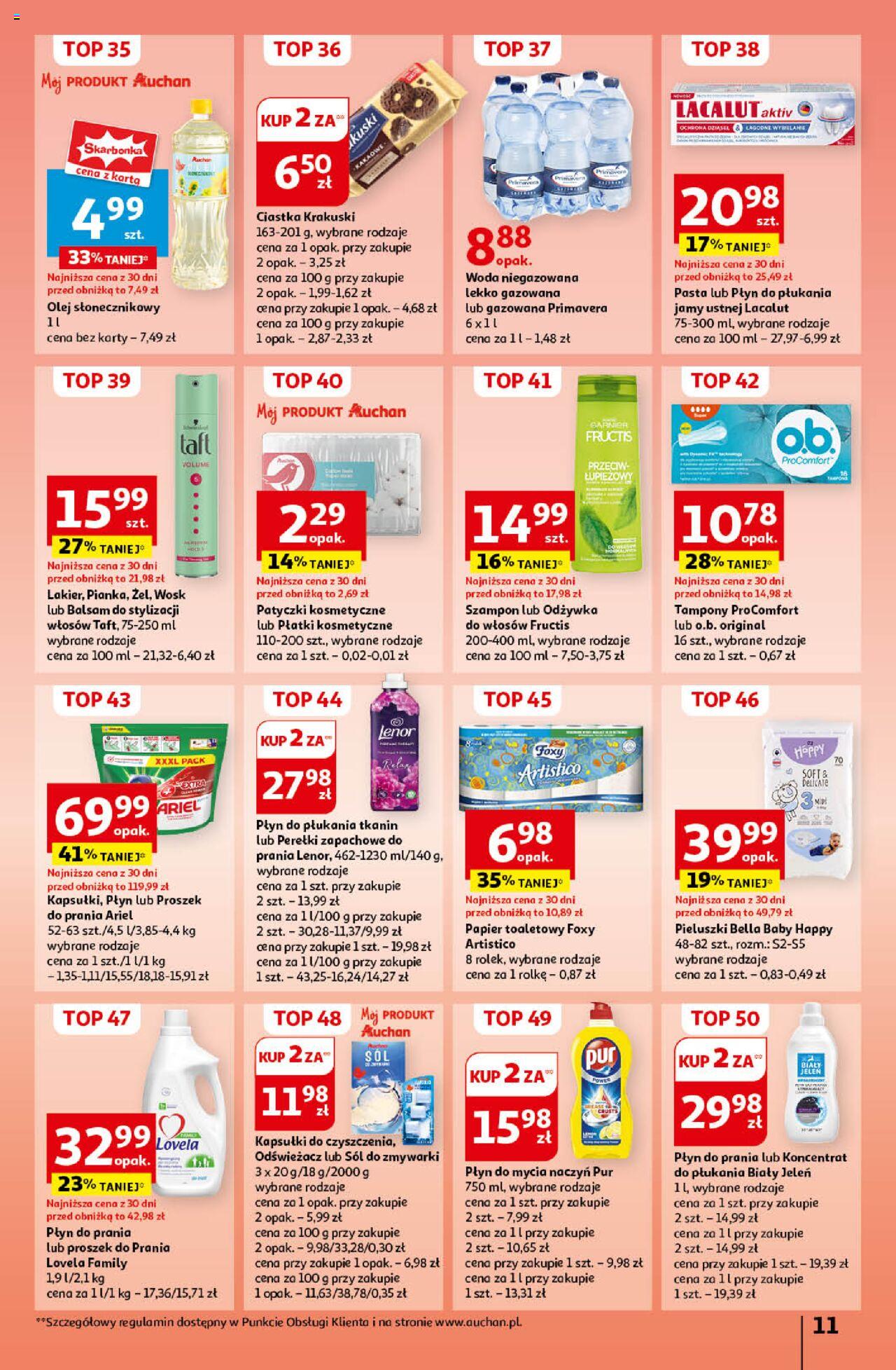 Auchan Ceny w dół Hipermarket Gazetka ważna  od 06.06.2024 do 12.06.2024 strona 11