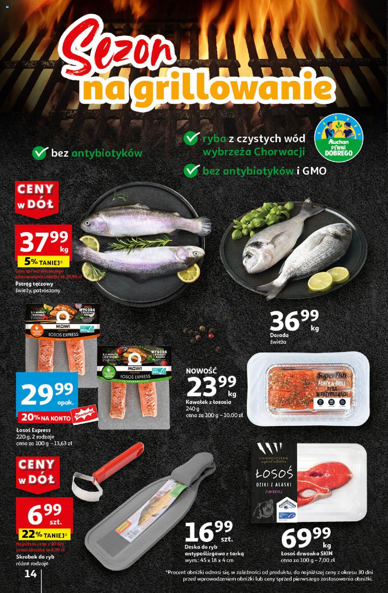 Auchan Ceny w dół Hipermarket Gazetka ważna  od 06.06.2024 do 12.06.2024 strona 14