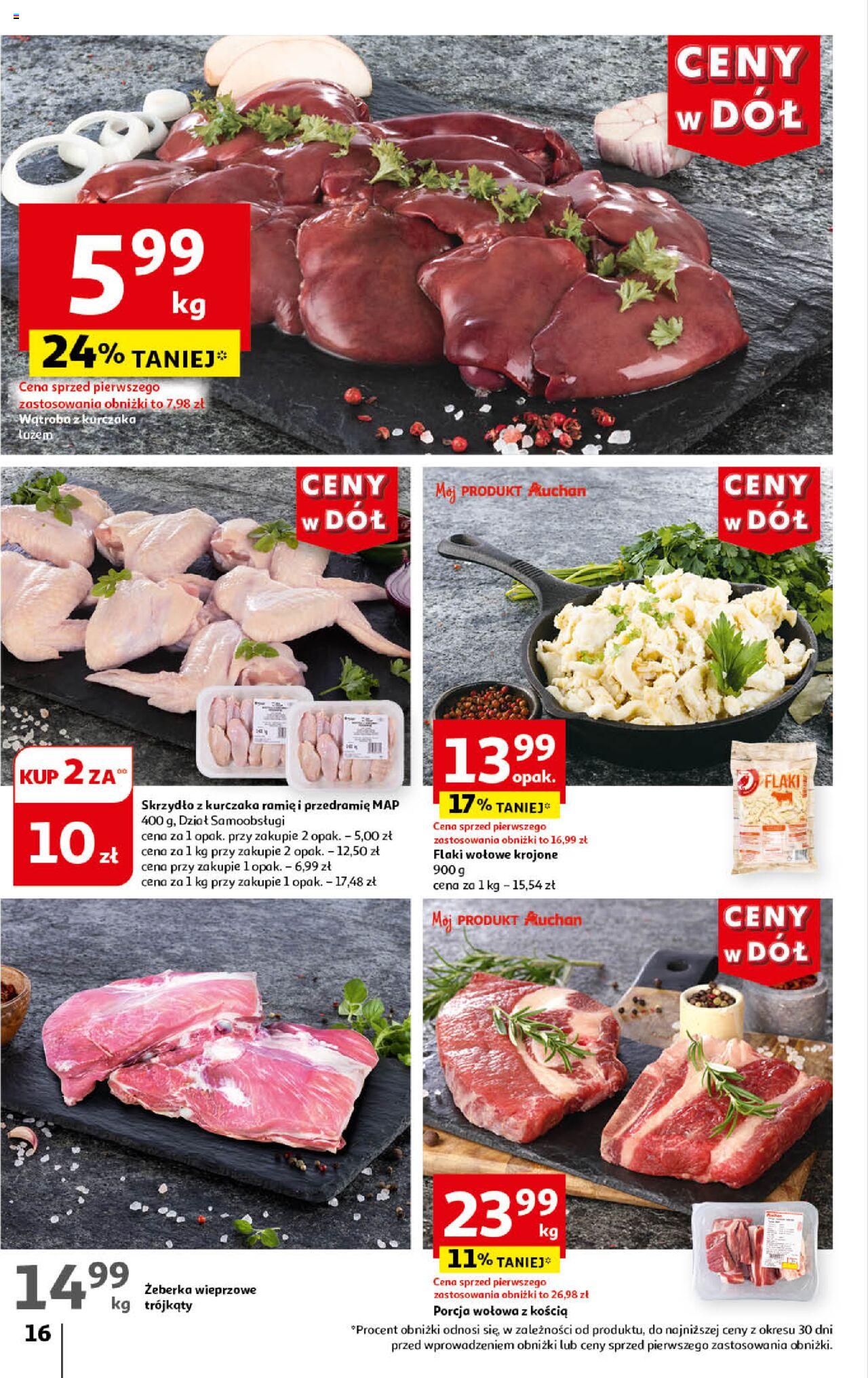 Auchan Ceny w dół Hipermarket Gazetka ważna  od 06.06.2024 do 12.06.2024 strona 16
