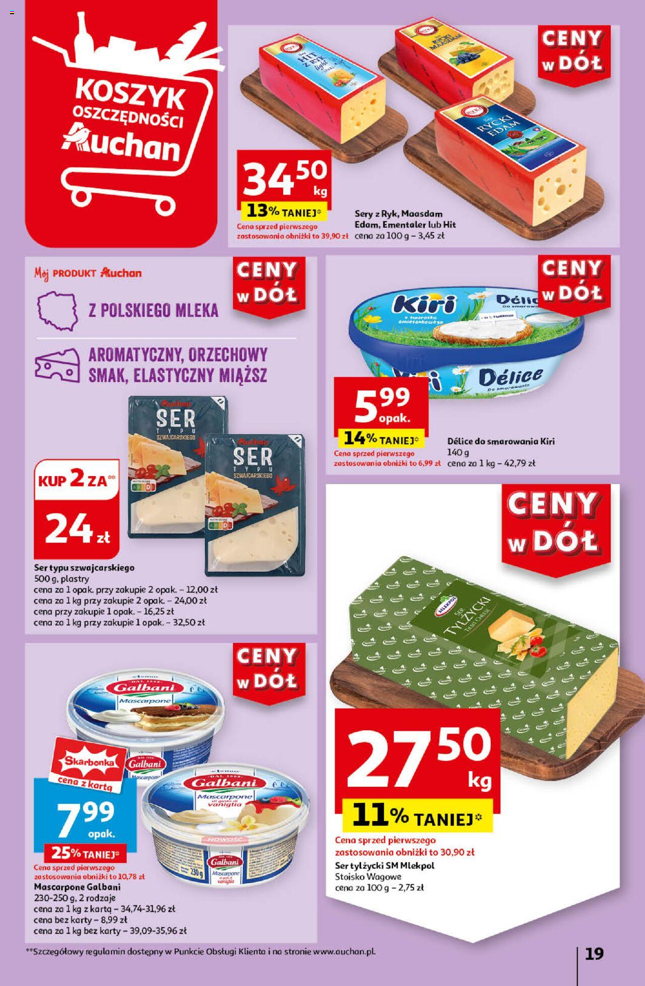 Auchan Ceny w dół Hipermarket Gazetka ważna  od 06.06.2024 do 12.06.2024 strona 19