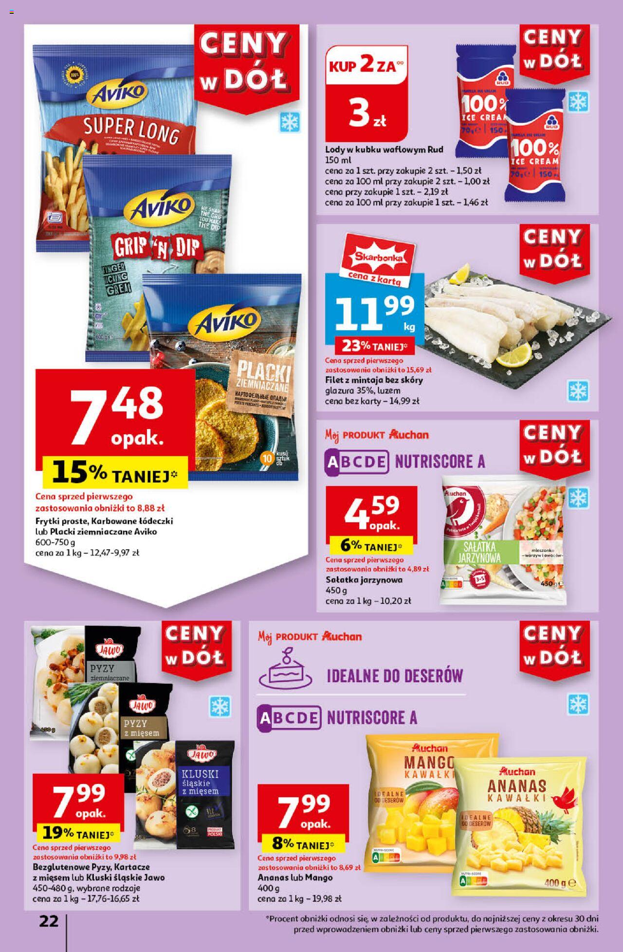 Auchan Ceny w dół Hipermarket Gazetka ważna  od 06.06.2024 do 12.06.2024 strona 22