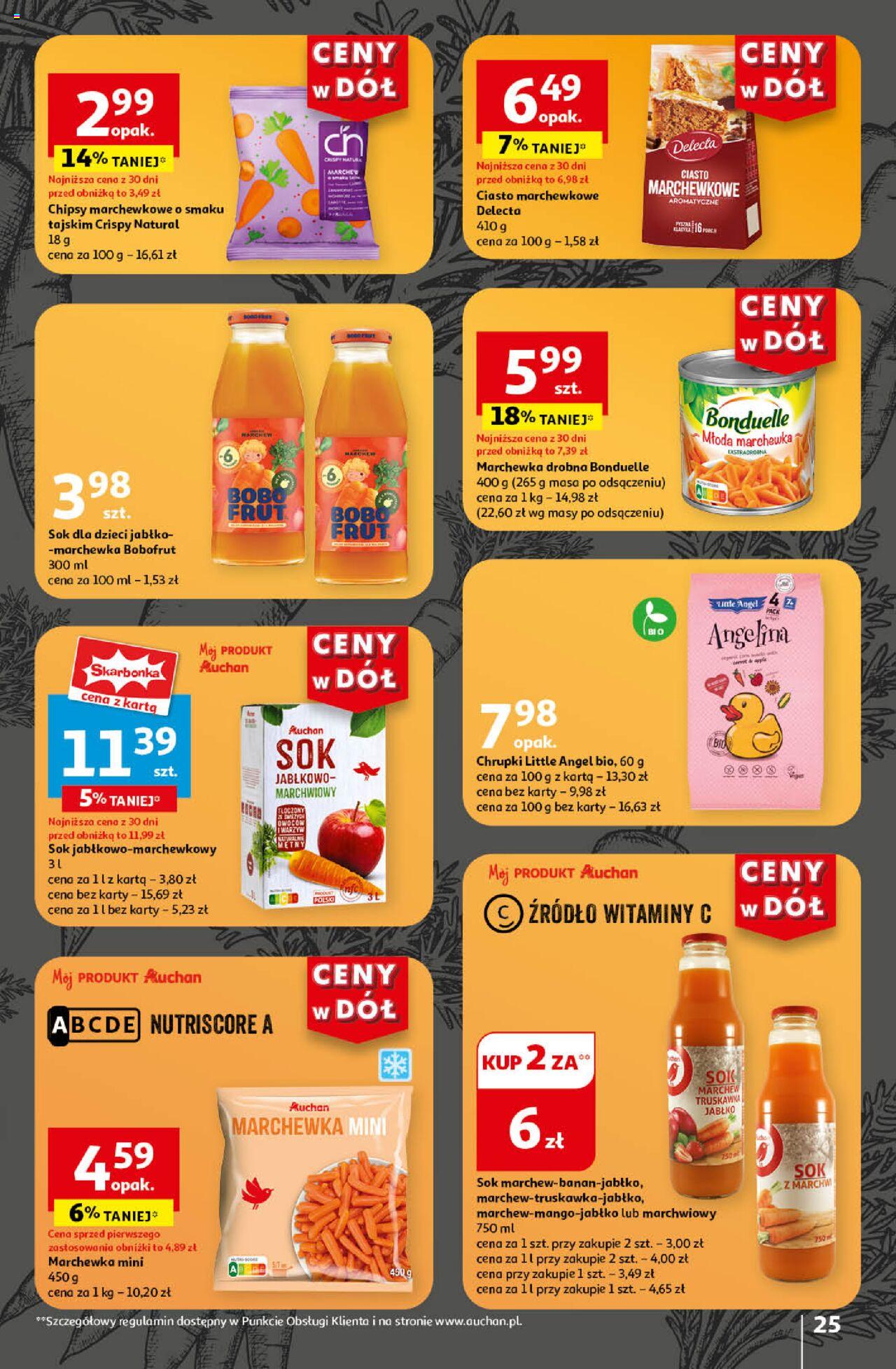 Auchan Ceny w dół Hipermarket Gazetka ważna  od 06.06.2024 do 12.06.2024 strona 25