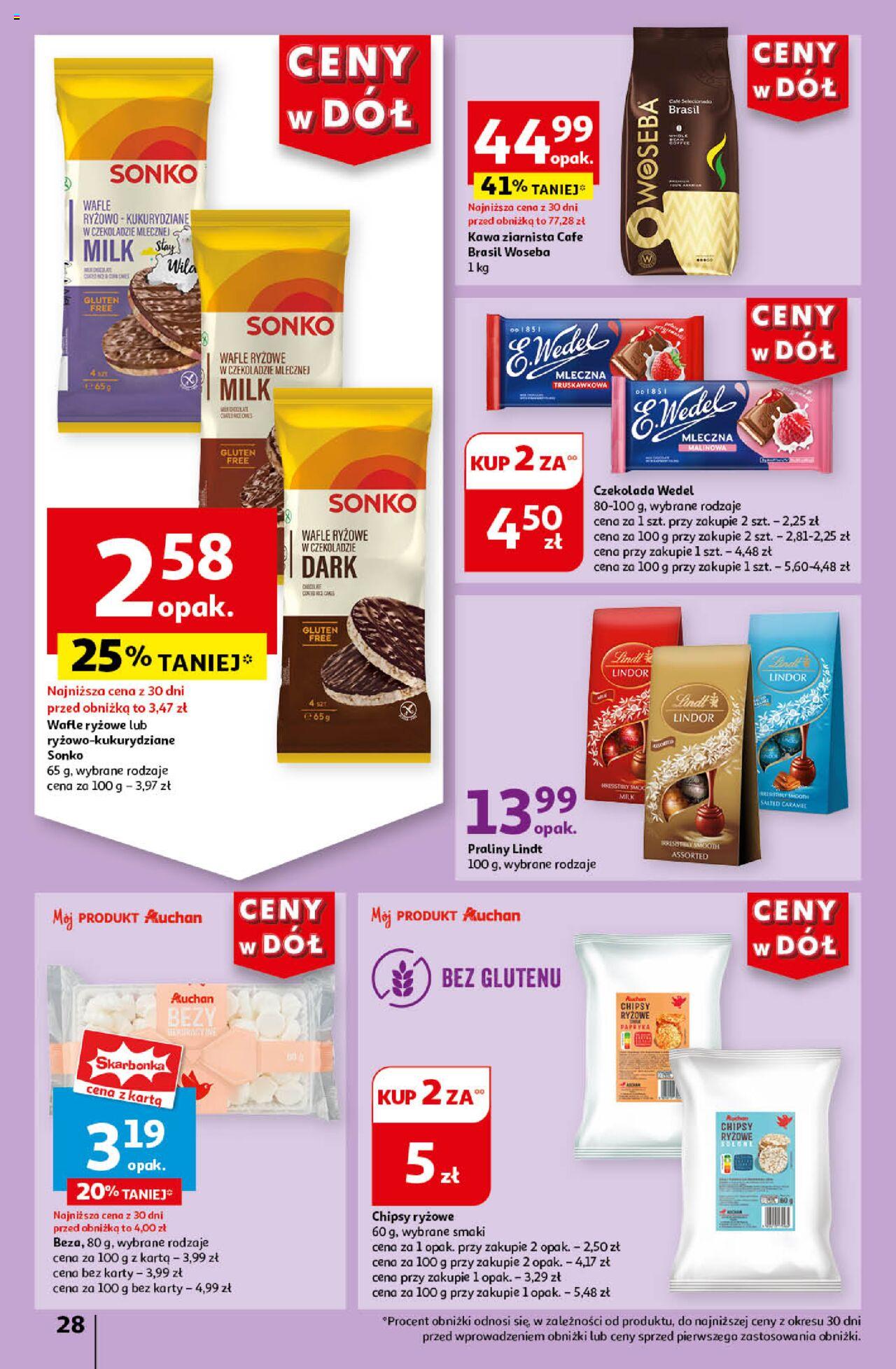 Auchan Ceny w dół Hipermarket Gazetka ważna  od 06.06.2024 do 12.06.2024 strona 28