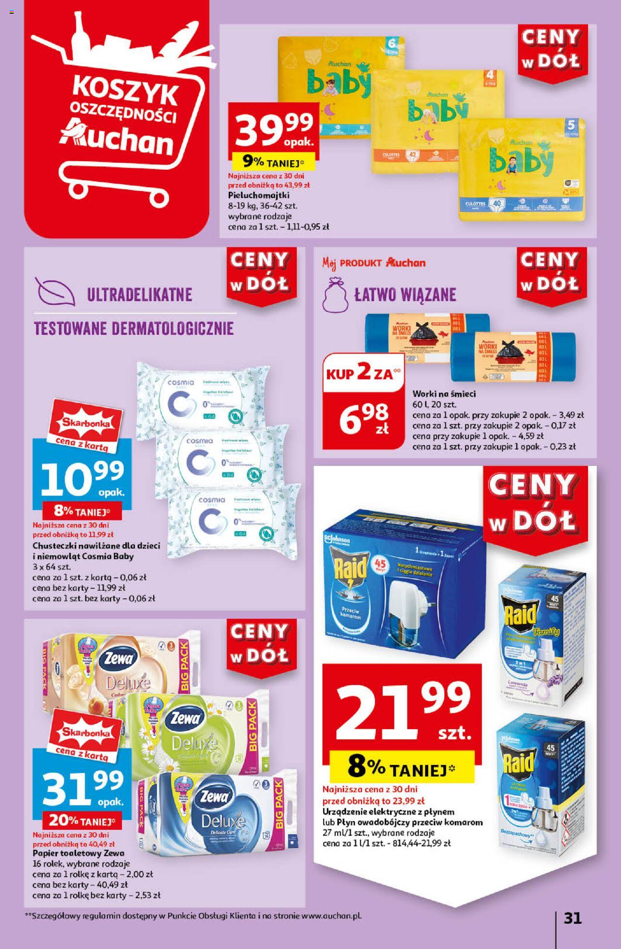 Auchan Ceny w dół Hipermarket Gazetka ważna  od 06.06.2024 do 12.06.2024 strona 31