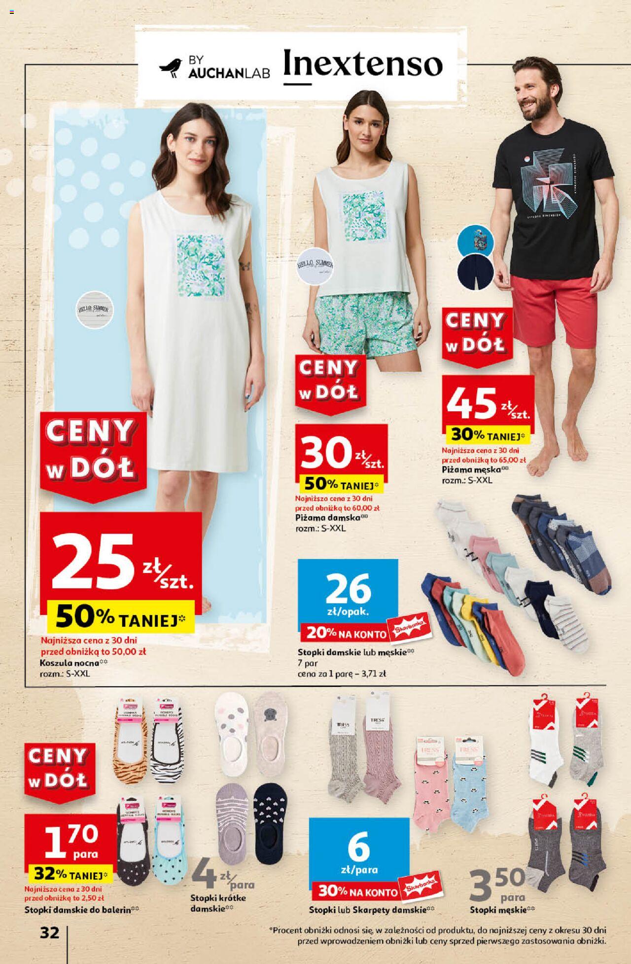 Auchan Ceny w dół Hipermarket Gazetka ważna  od 06.06.2024 do 12.06.2024 strona 32