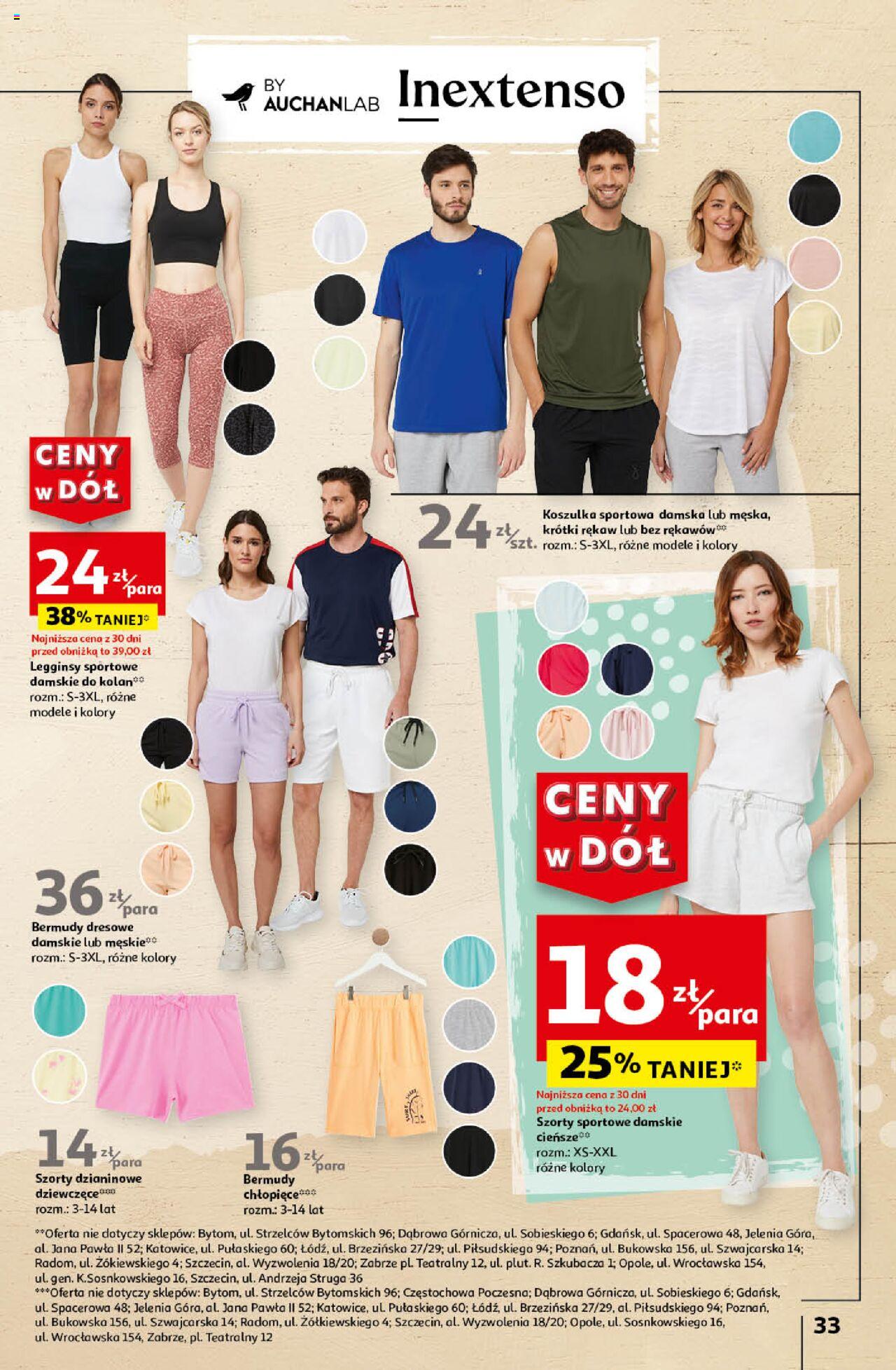 Auchan Ceny w dół Hipermarket Gazetka ważna  od 06.06.2024 do 12.06.2024 strona 33