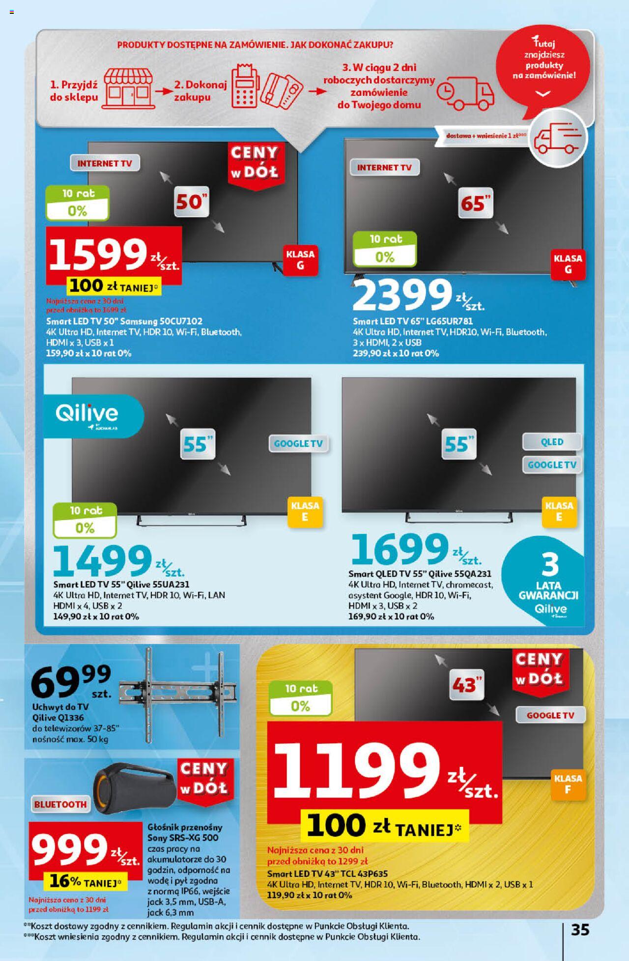 Auchan Ceny w dół Hipermarket Gazetka ważna  od 06.06.2024 do 12.06.2024 strona 35
