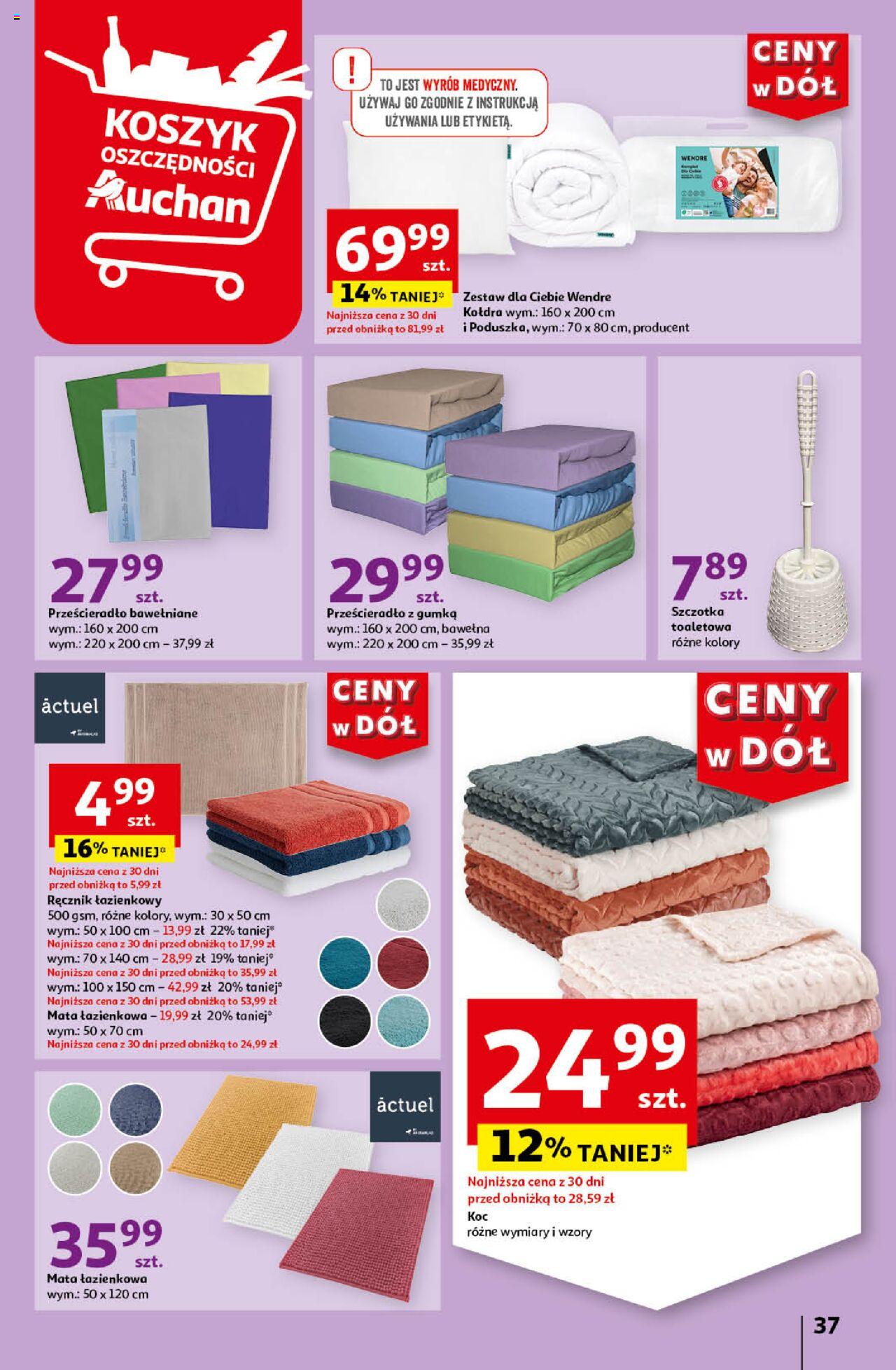 Auchan Ceny w dół Hipermarket Gazetka ważna  od 06.06.2024 do 12.06.2024 strona 37