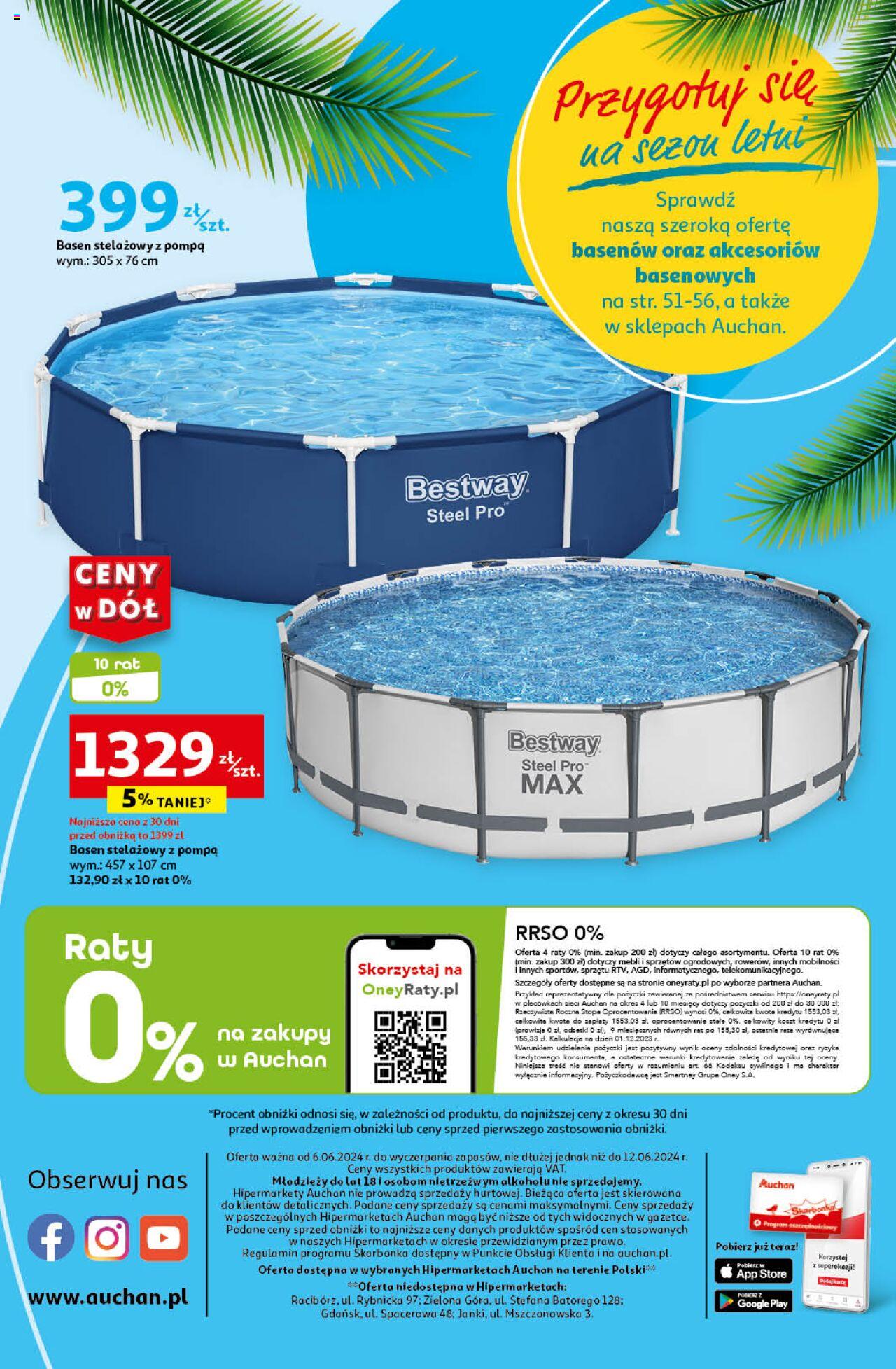Auchan Ceny w dół Hipermarket Gazetka ważna  od 06.06.2024 do 12.06.2024 strona 55