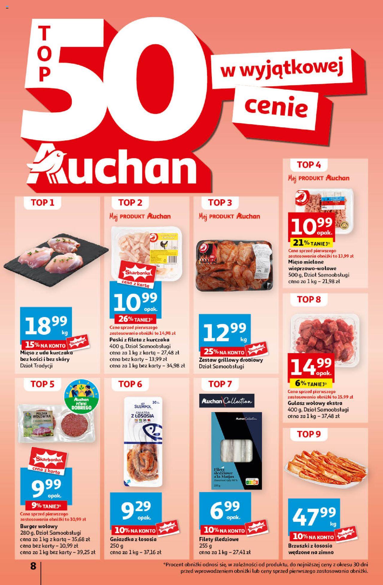 Auchan Ceny w dół Hipermarket Gazetka ważna  od 06.06.2024 do 12.06.2024 strona 8