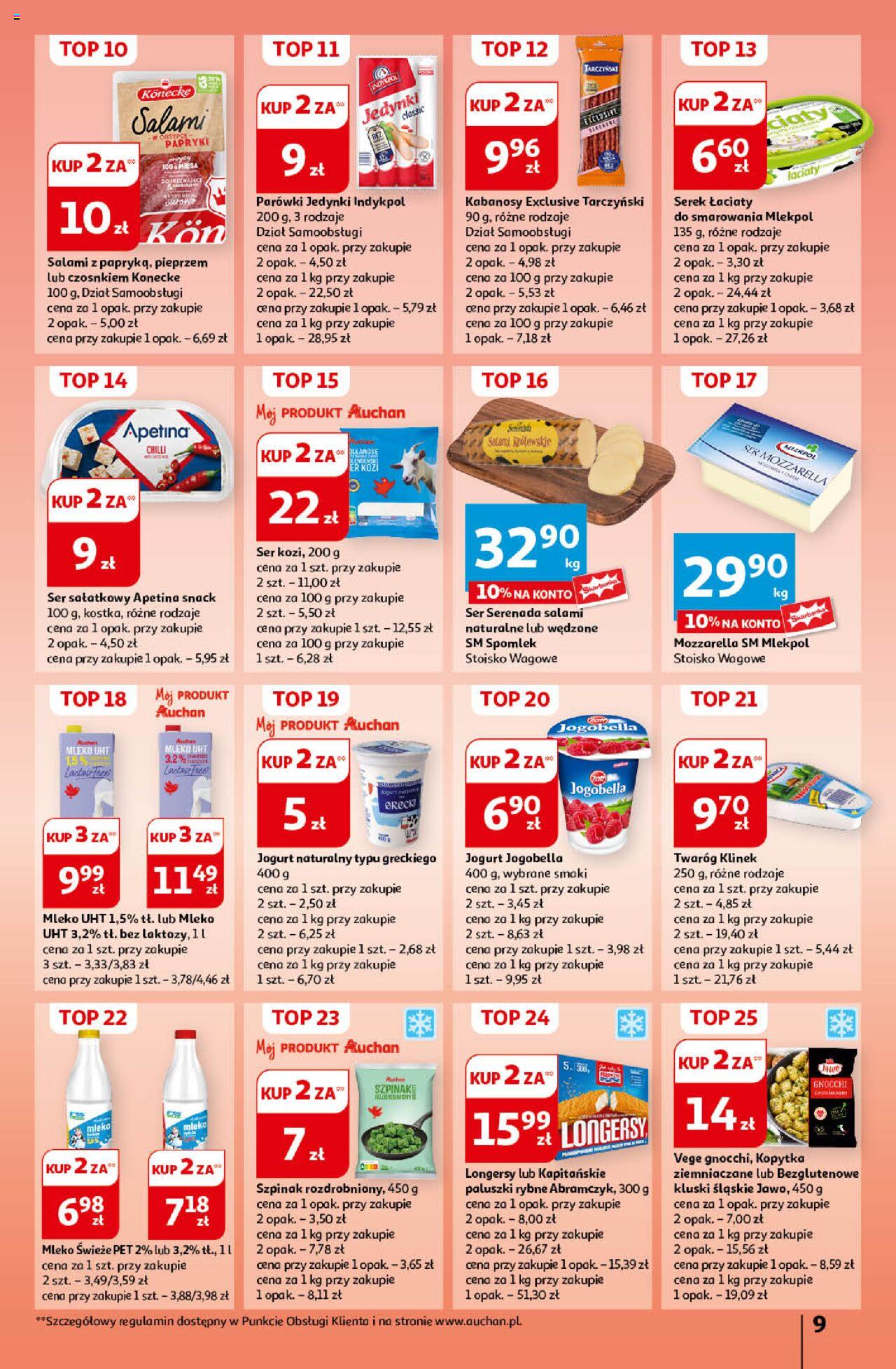 Auchan Ceny w dół Hipermarket Gazetka ważna  od 06.06.2024 do 12.06.2024 strona 9