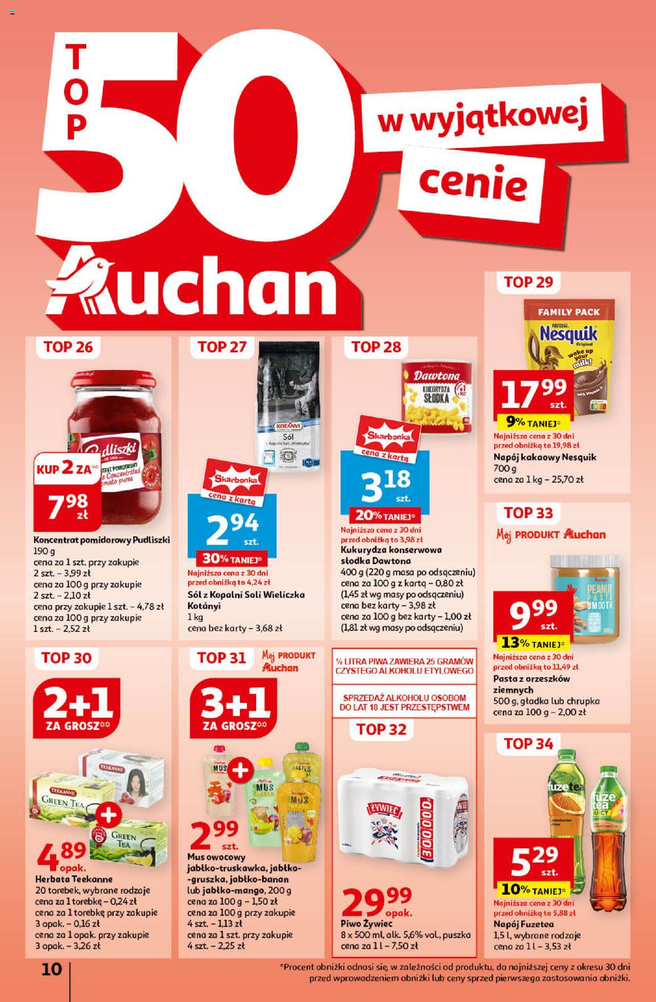 Auchan Ceny w dół Hipermarket Gazetka ważna  od 06.06.2024 do 12.06.2024 strona 10