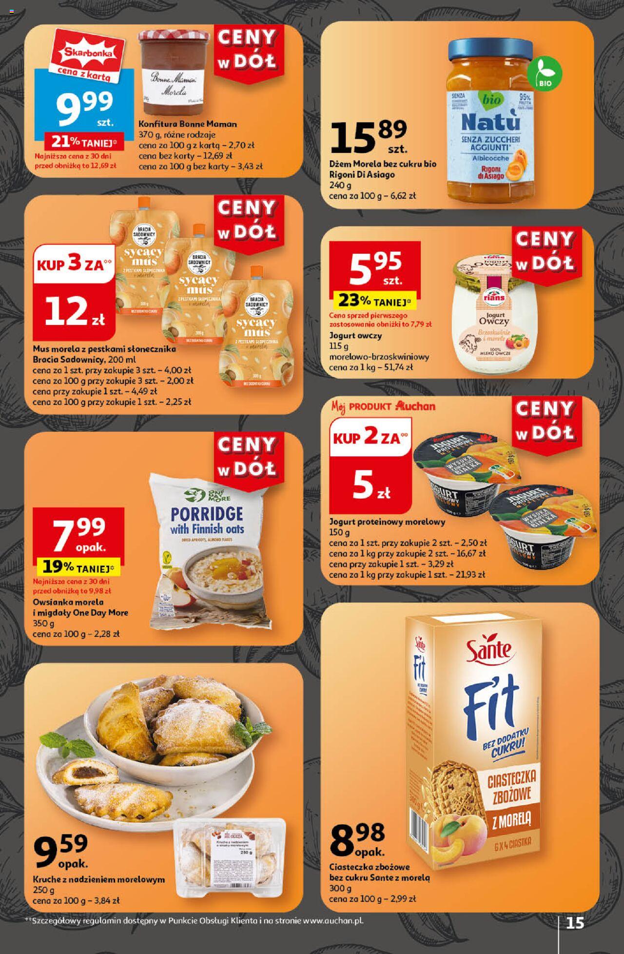 Auchan Ceny w dół Hipermarket Gazetka ważna od 11.07.2024 do 17.07.2024 strona 17