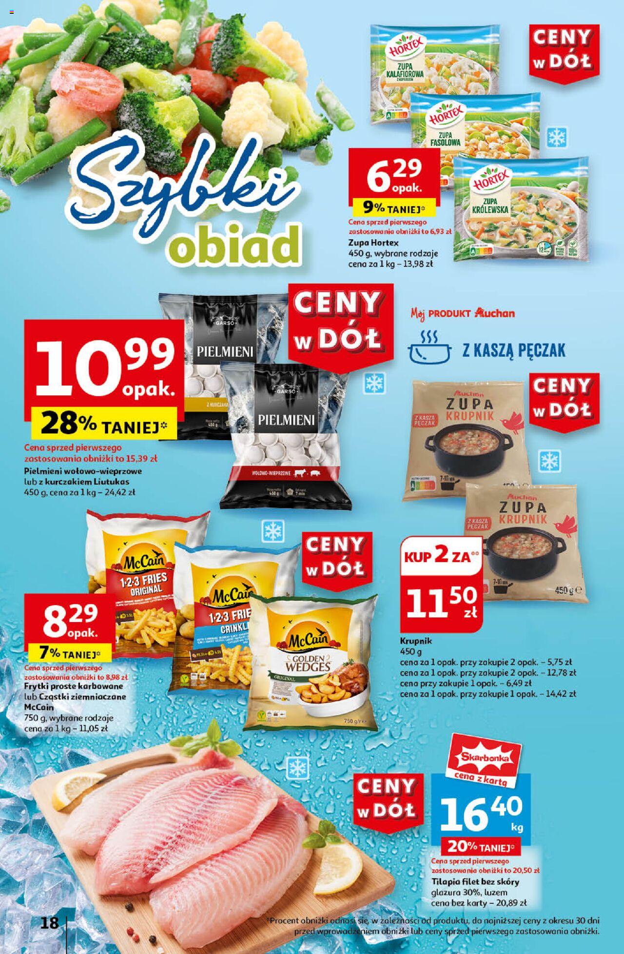 Auchan Ceny w dół Hipermarket Gazetka ważna od 11.07.2024 do 17.07.2024 strona 19