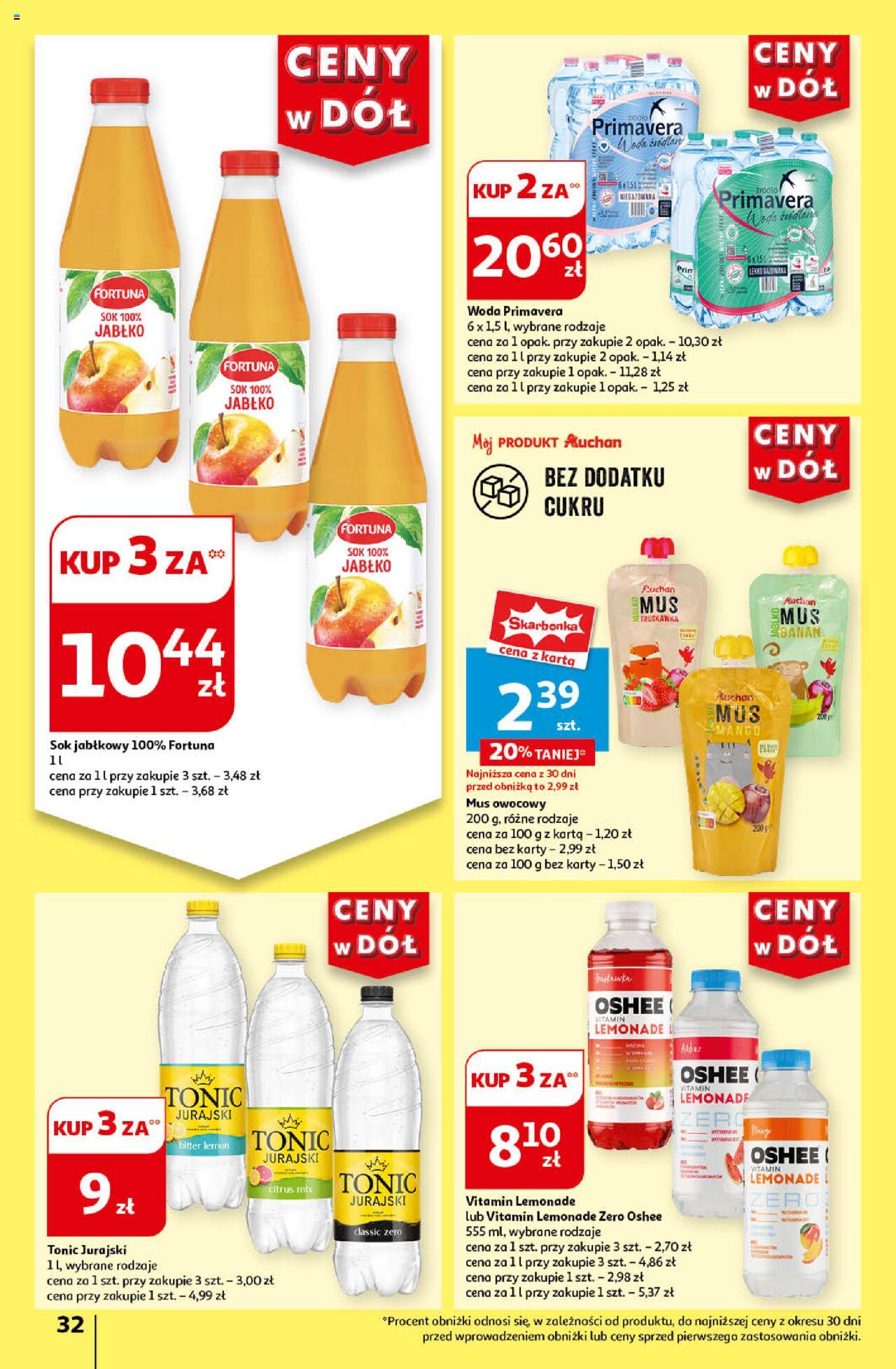 Auchan Ceny w dół Hipermarket Gazetka ważna od 11.07.2024 do 17.07.2024 strona 33
