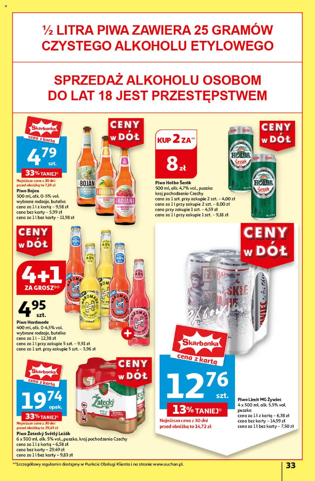 Auchan Ceny w dół Hipermarket Gazetka ważna od 11.07.2024 do 17.07.2024 strona 34