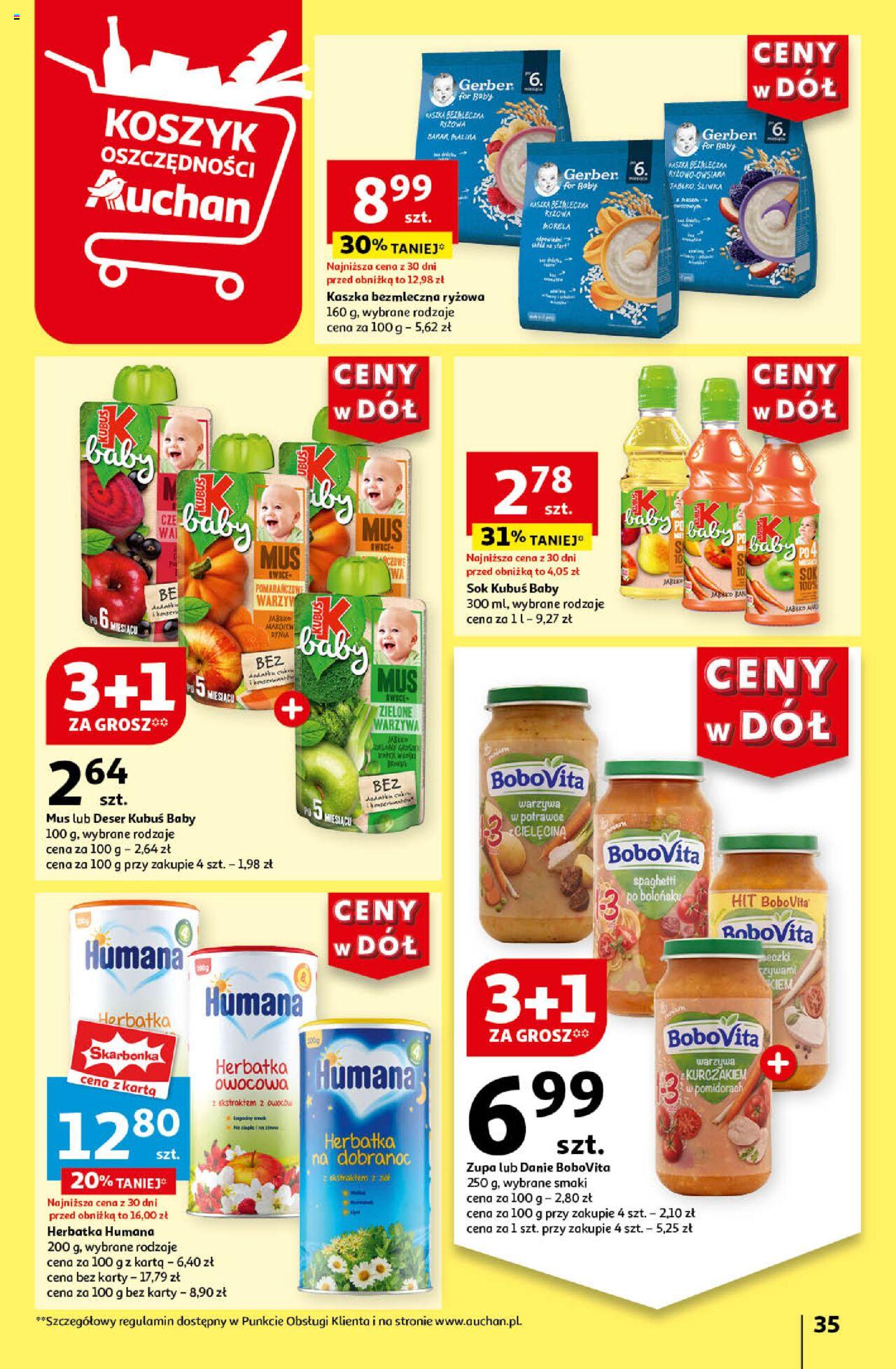 Auchan Ceny w dół Hipermarket Gazetka ważna od 11.07.2024 do 17.07.2024 strona 36