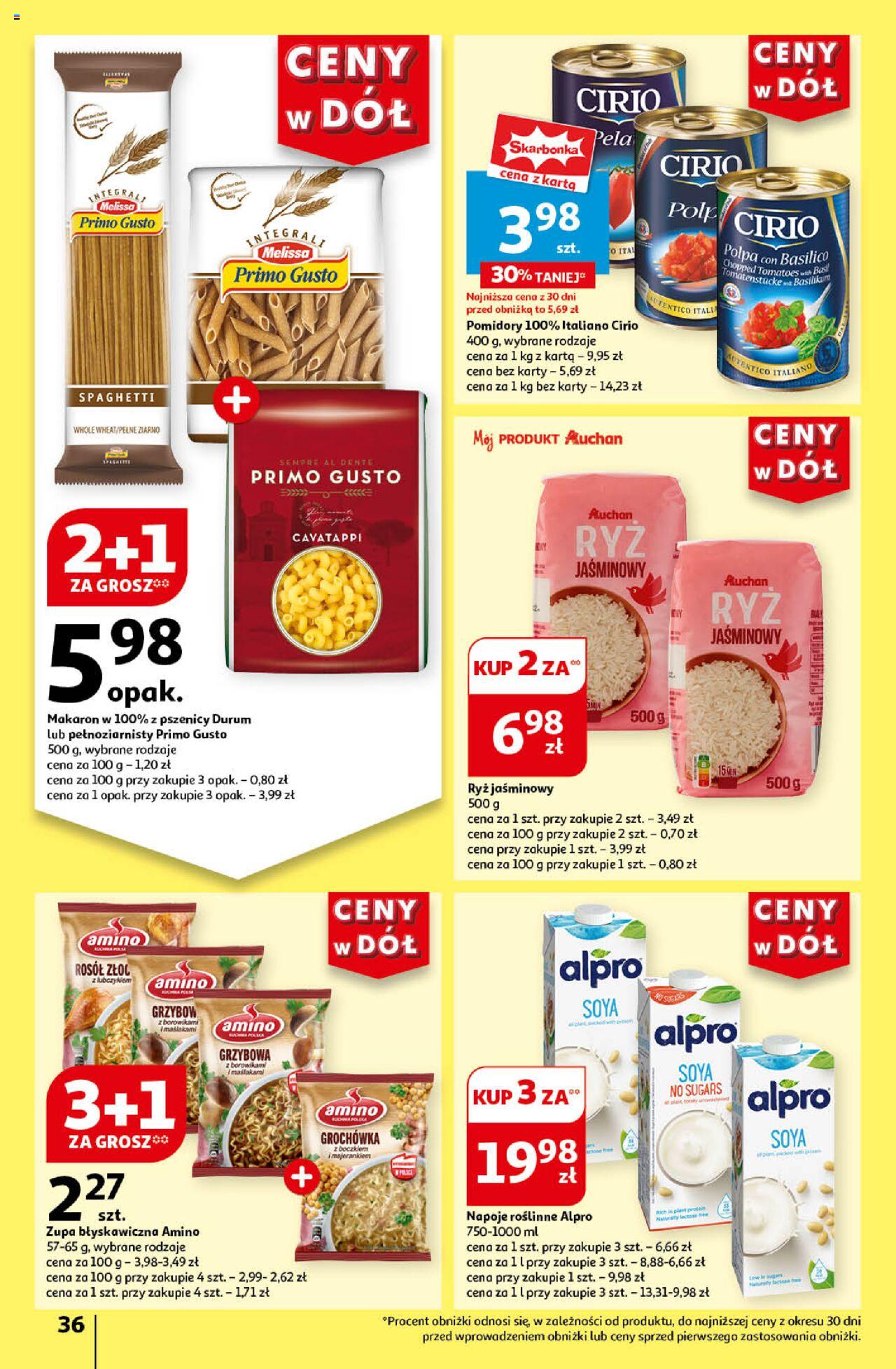 Auchan Ceny w dół Hipermarket Gazetka ważna od 11.07.2024 do 17.07.2024 strona 37
