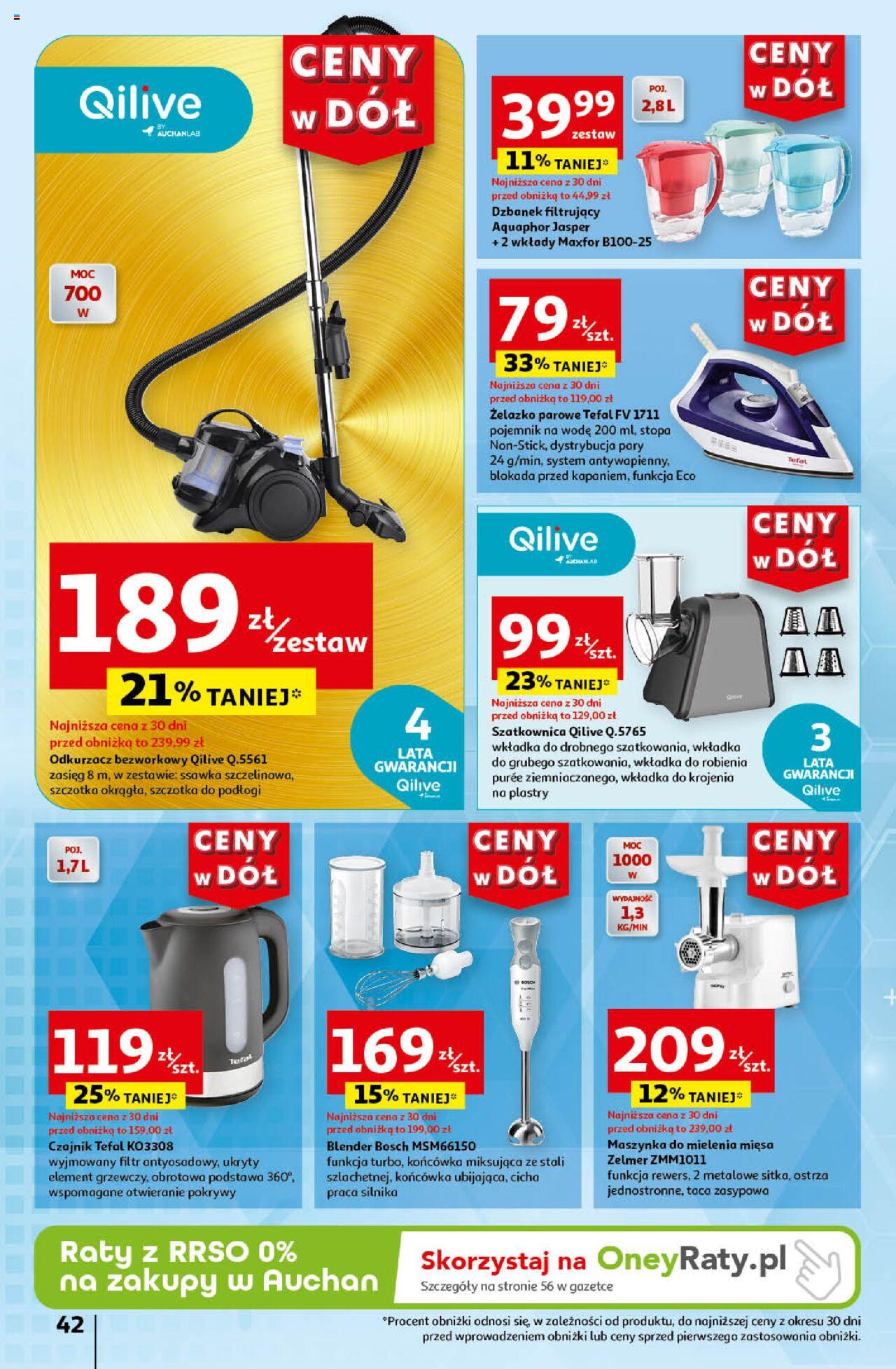 Auchan Ceny w dół Hipermarket Gazetka ważna od 11.07.2024 do 17.07.2024 strona 49