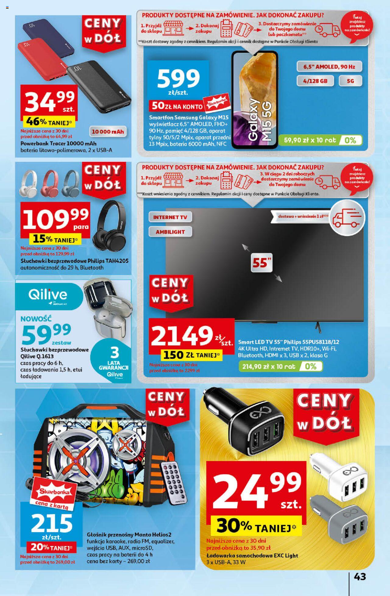 Auchan Ceny w dół Hipermarket Gazetka ważna od 11.07.2024 do 17.07.2024 strona 50