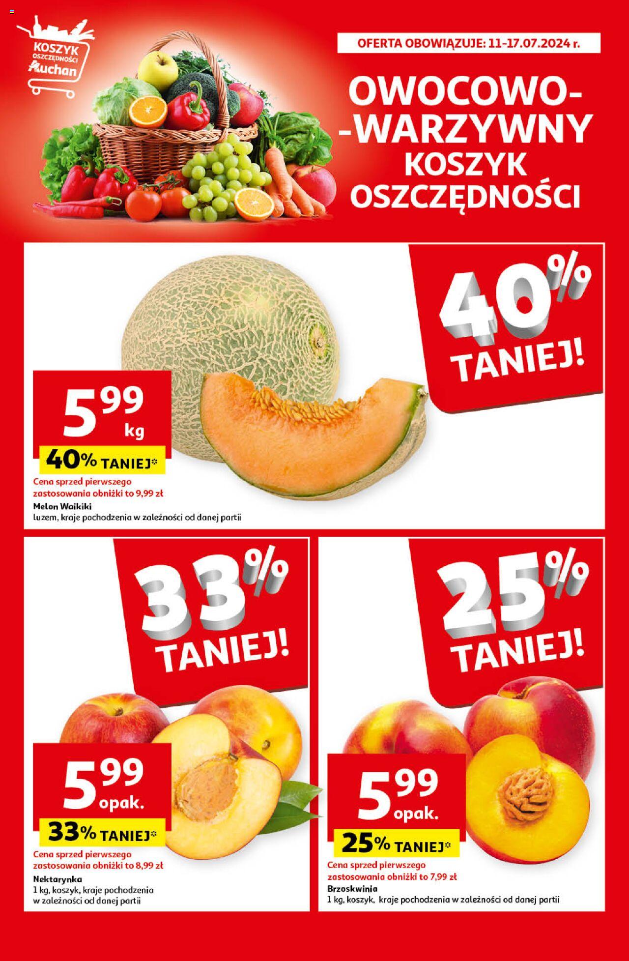Auchan Ceny w dół Hipermarket Gazetka ważna od 11.07.2024 do 17.07.2024 strona 8