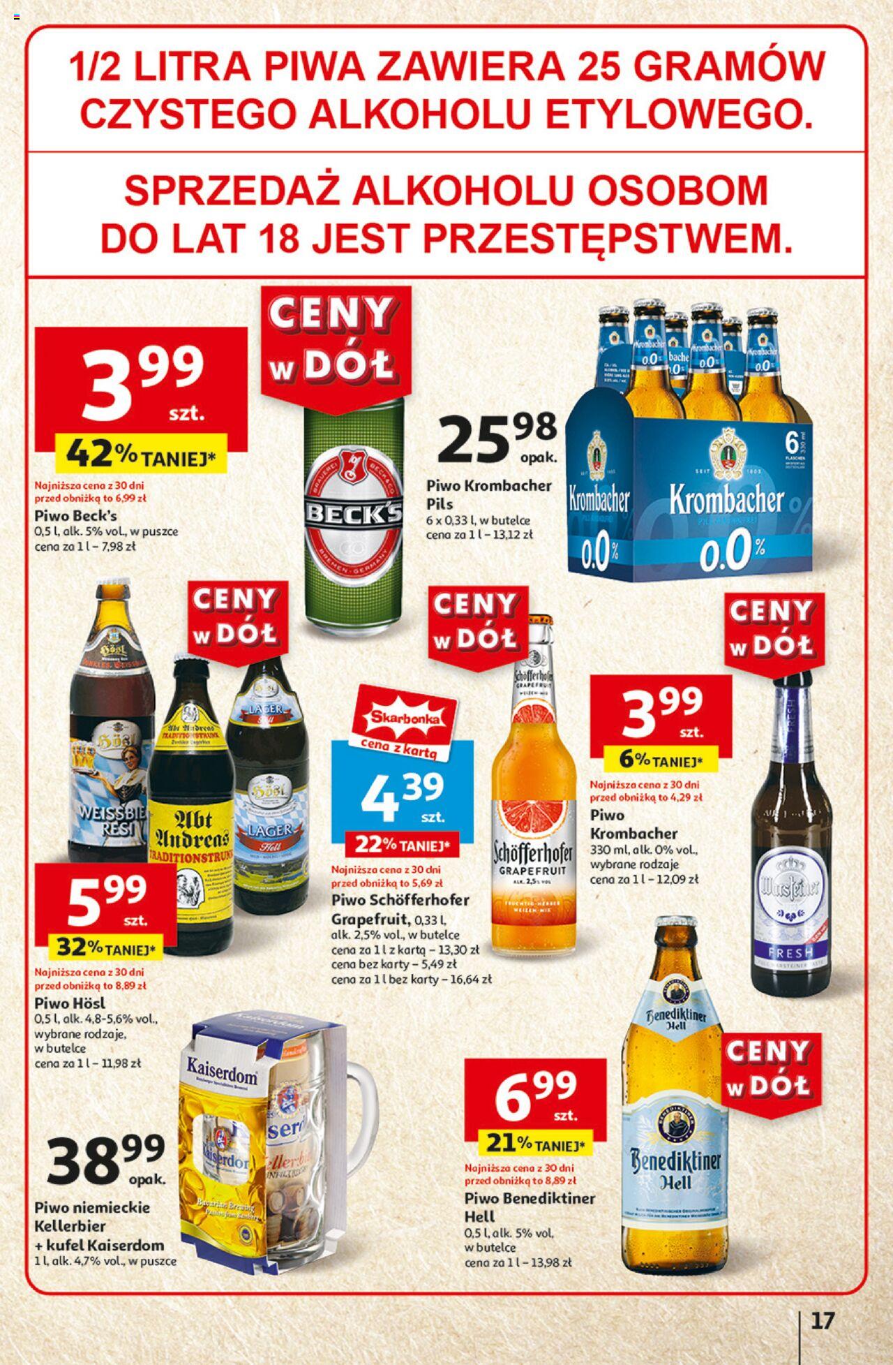 Auchan Ceny w dół Hipermarket Gazetka ważna od 13.06.2024 do 19.06.2024 strona 17