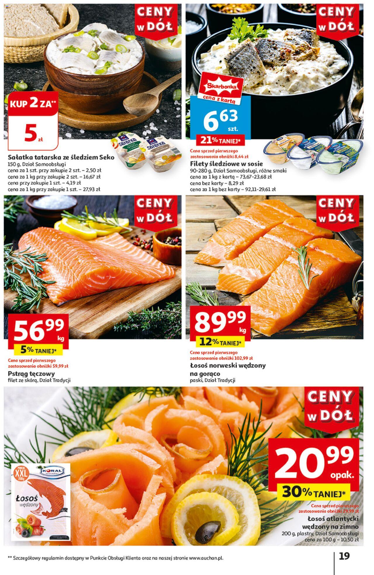 Auchan Ceny w dół Hipermarket Gazetka ważna od 13.06.2024 do 19.06.2024 strona 19