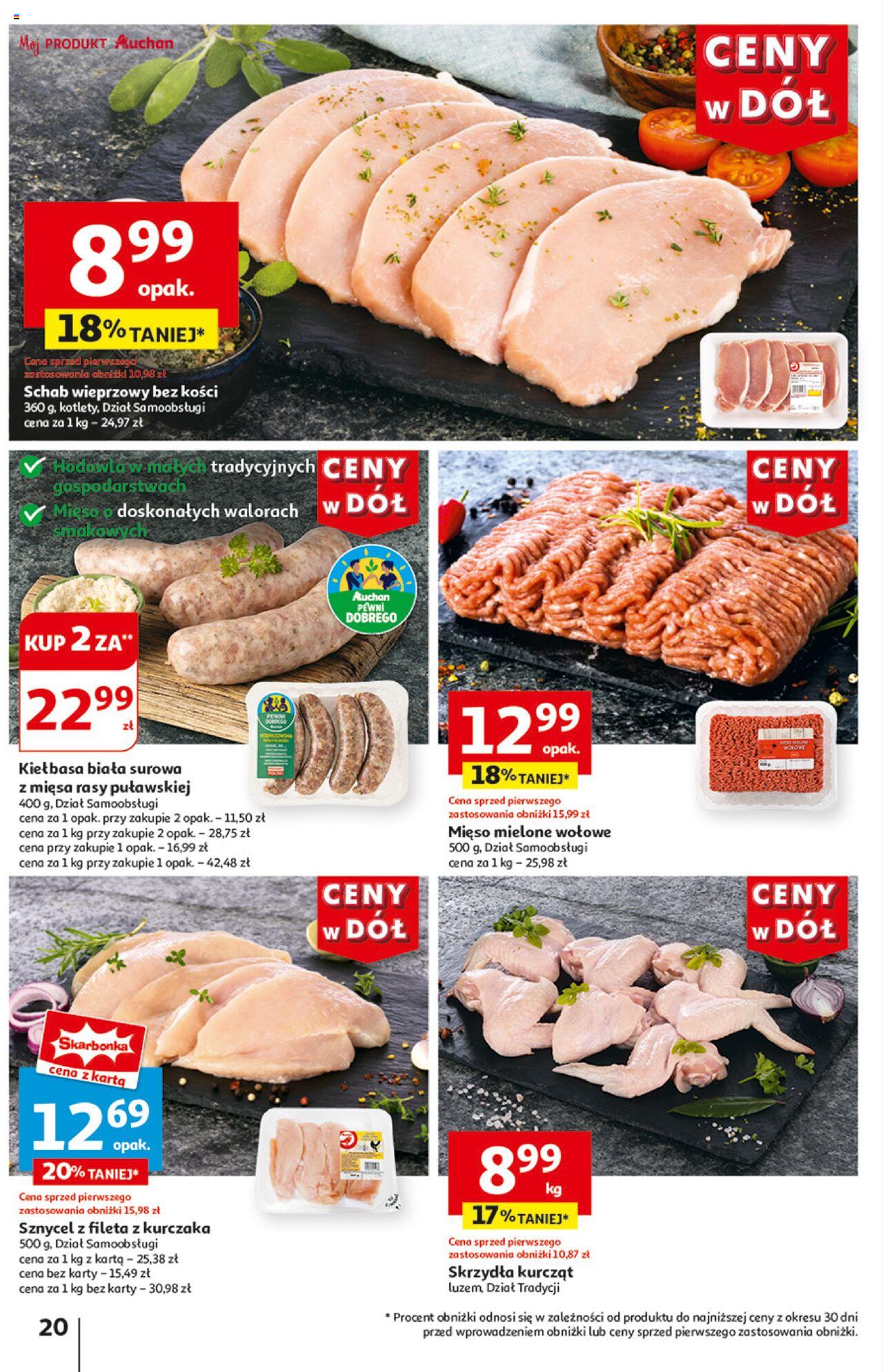 Auchan Ceny w dół Hipermarket Gazetka ważna od 13.06.2024 do 19.06.2024 strona 20