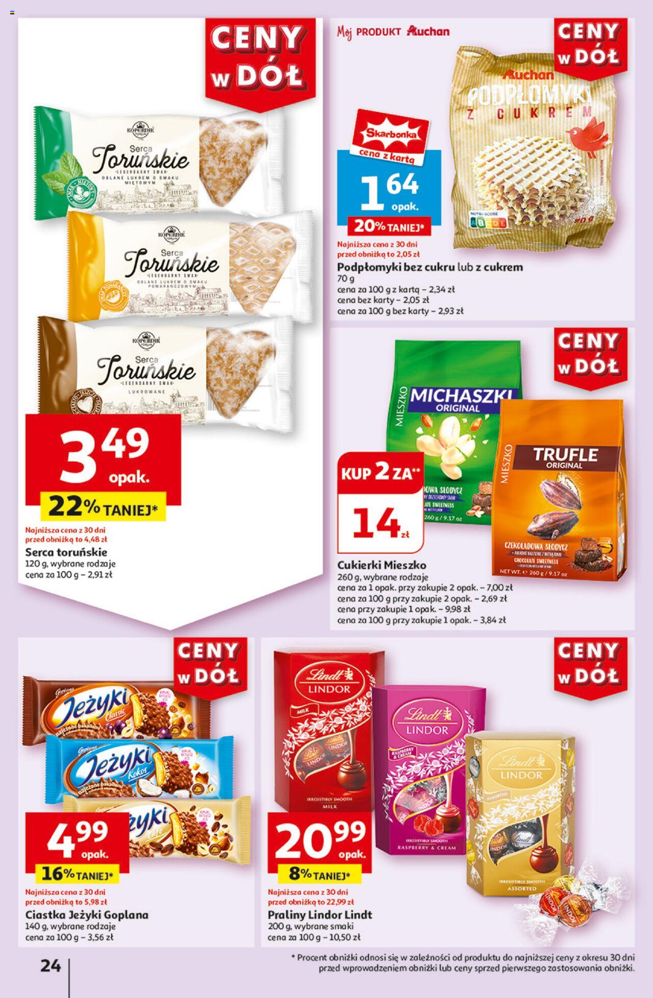 Auchan Ceny w dół Hipermarket Gazetka ważna od 13.06.2024 do 19.06.2024 strona 24