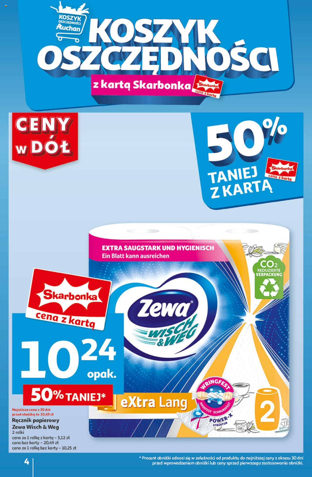 Auchan Ceny w dół Hipermarket Gazetka ważna od 13.06.2024 do 19.06.2024 strona 4