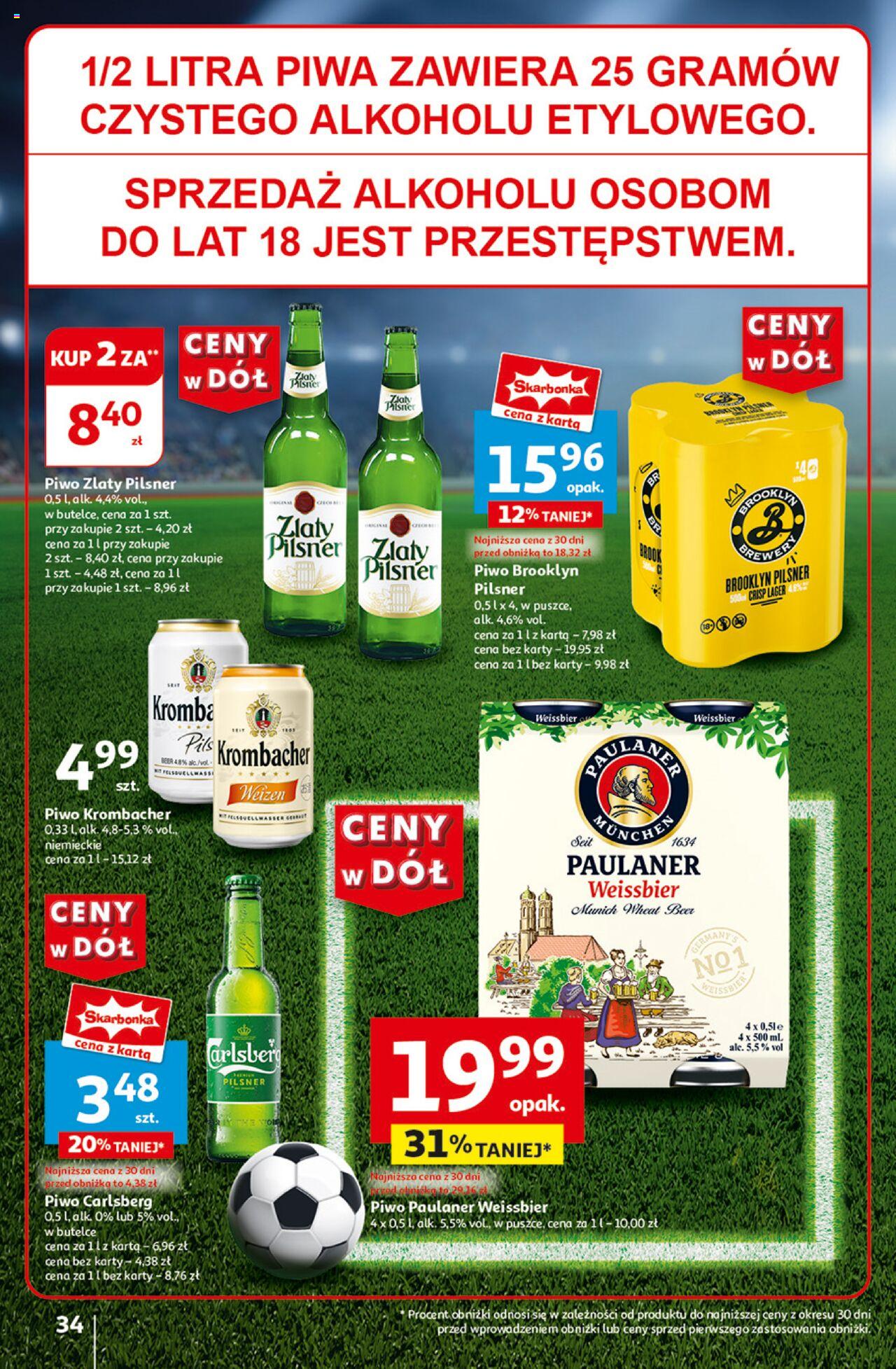 Auchan Ceny w dół Hipermarket Gazetka ważna od 13.06.2024 do 19.06.2024 strona 34