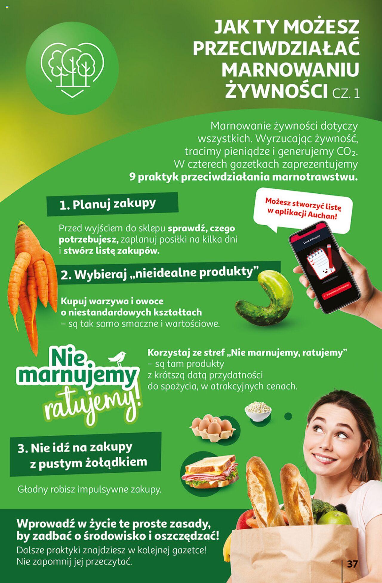 Auchan Ceny w dół Hipermarket Gazetka ważna od 13.06.2024 do 19.06.2024 strona 37