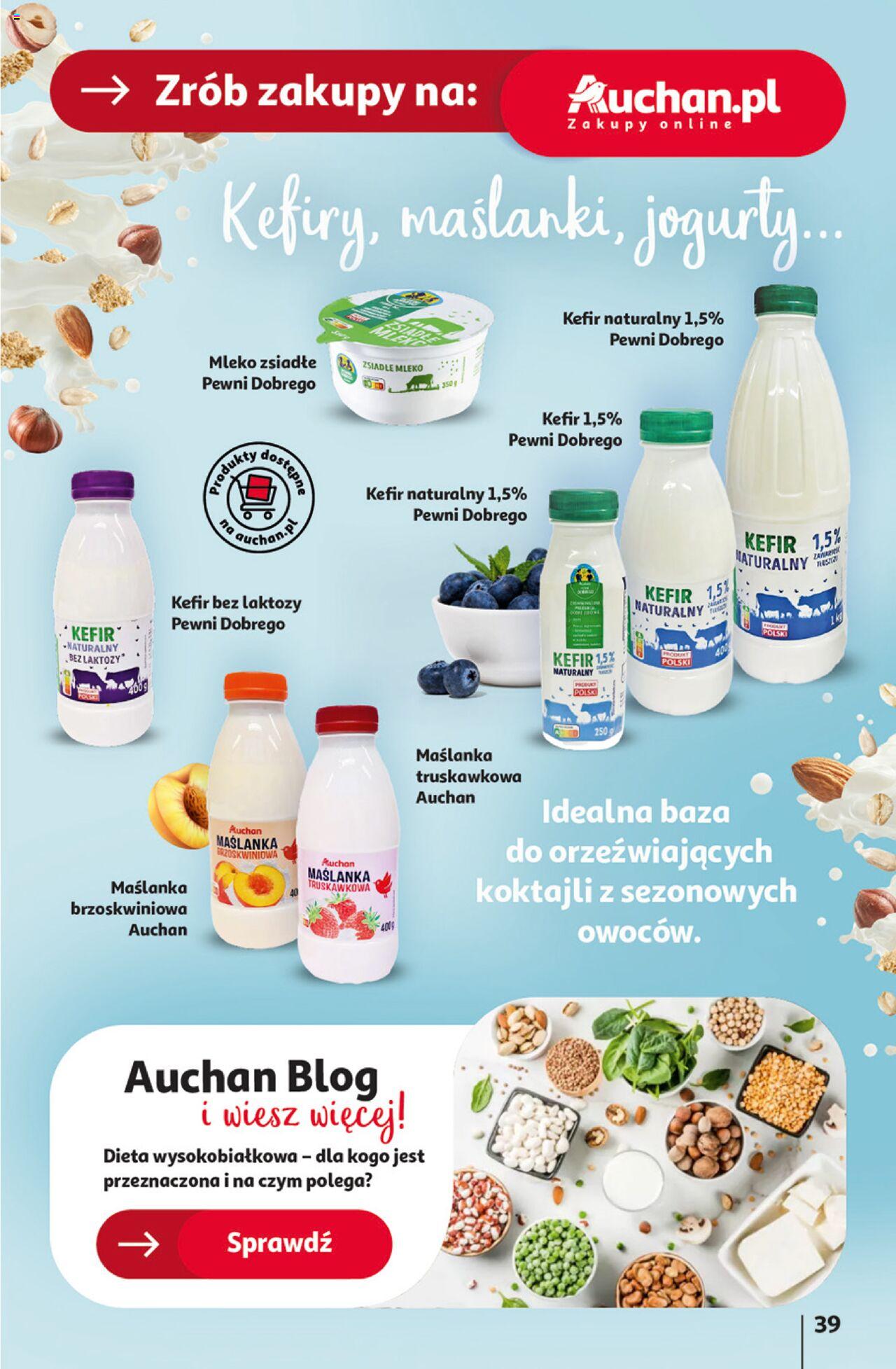 Auchan Ceny w dół Hipermarket Gazetka ważna od 13.06.2024 do 19.06.2024 strona 39
