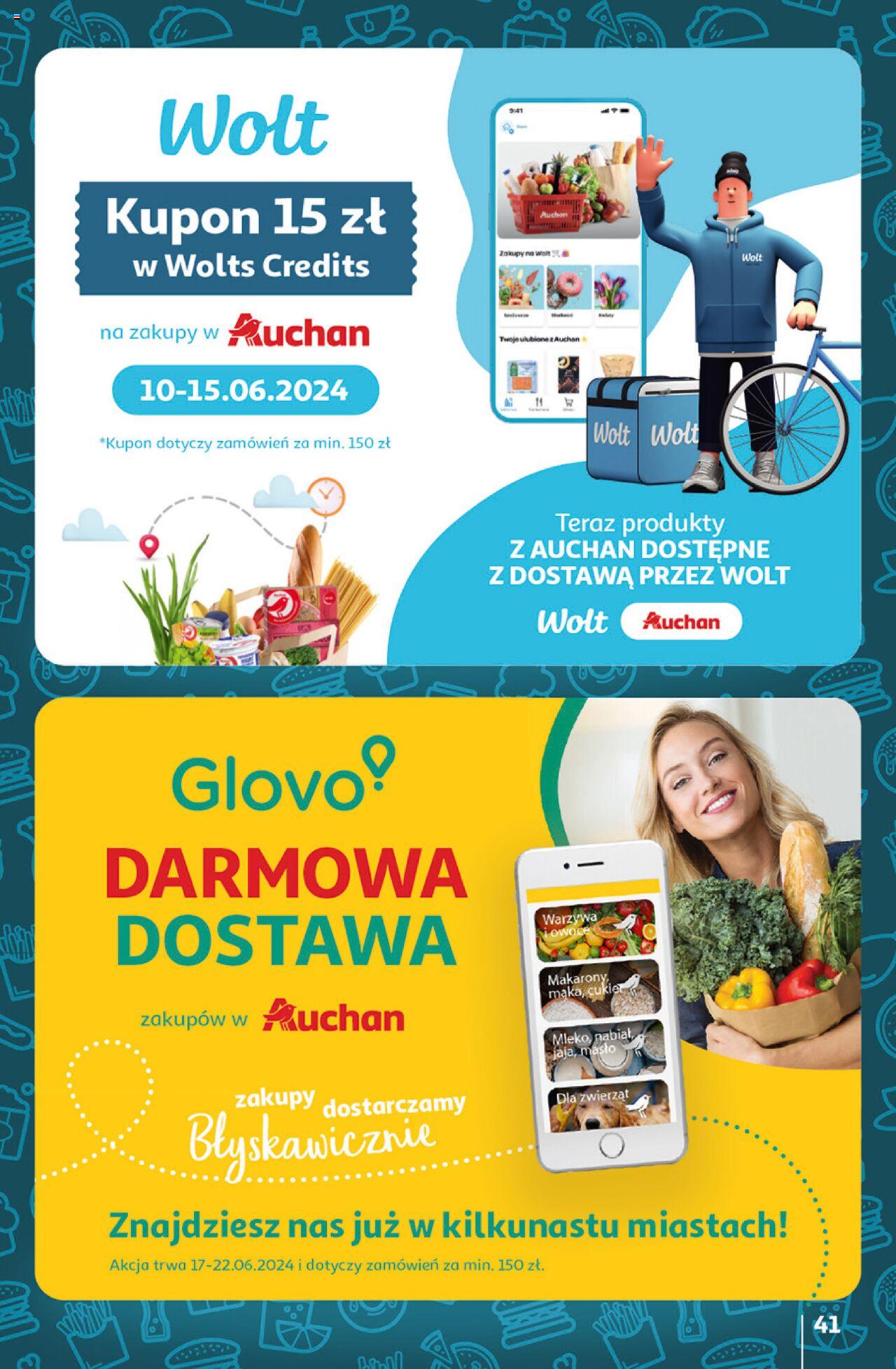 Auchan Ceny w dół Hipermarket Gazetka ważna od 13.06.2024 do 19.06.2024 strona 41