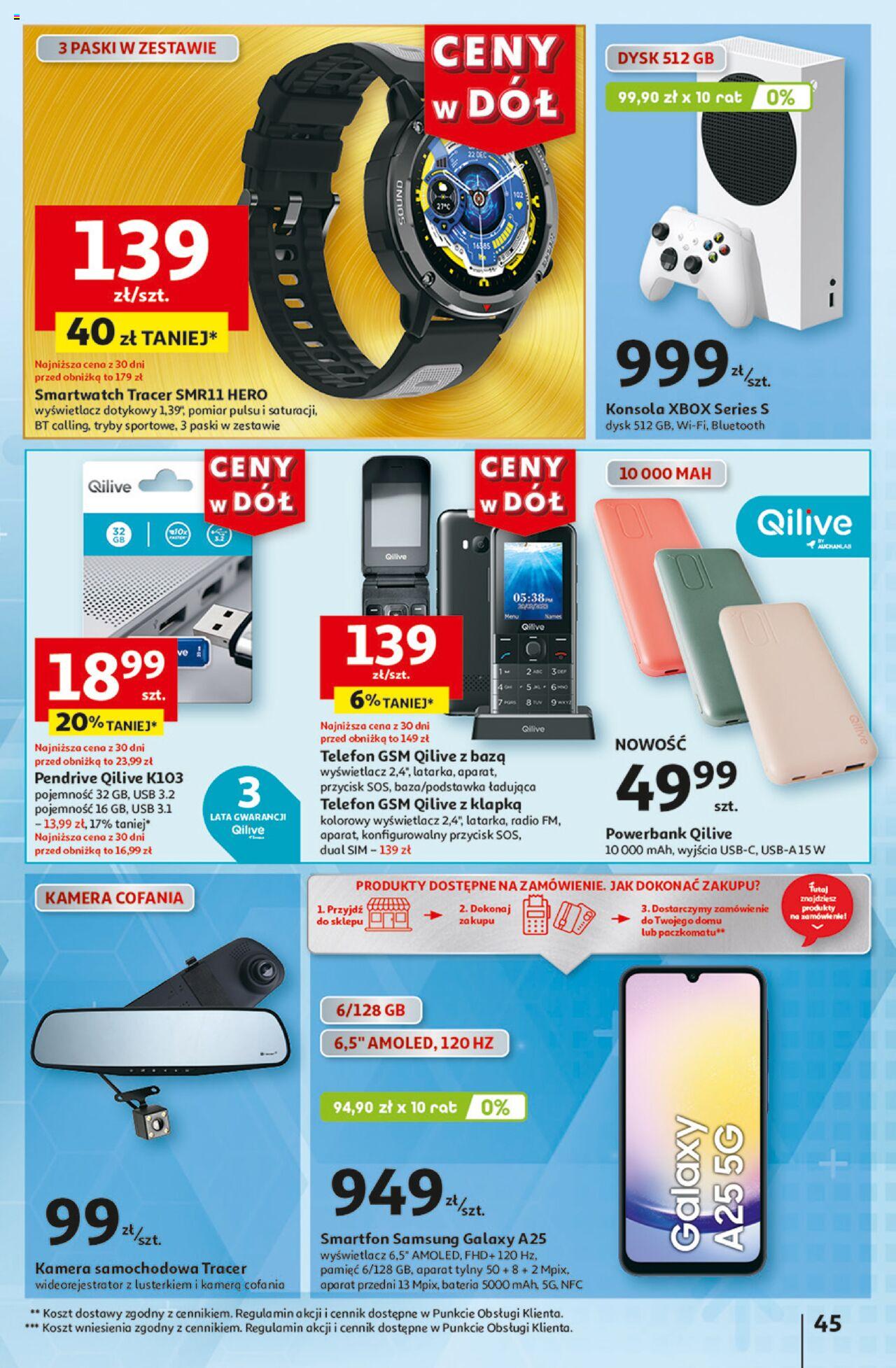 Auchan Ceny w dół Hipermarket Gazetka ważna od 13.06.2024 do 19.06.2024 strona 44