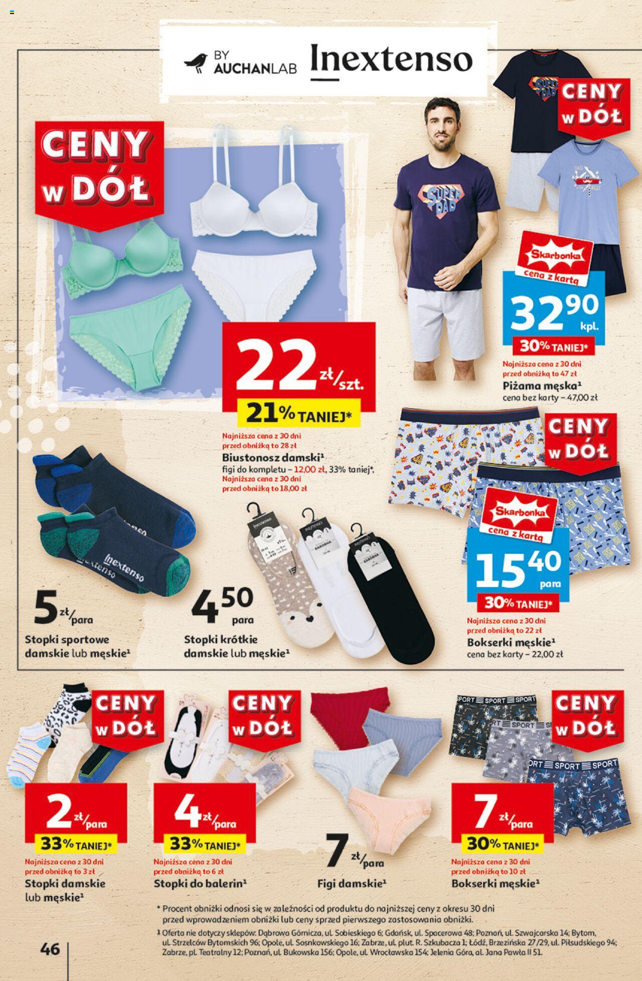 Auchan Ceny w dół Hipermarket Gazetka ważna od 13.06.2024 do 19.06.2024 strona 45