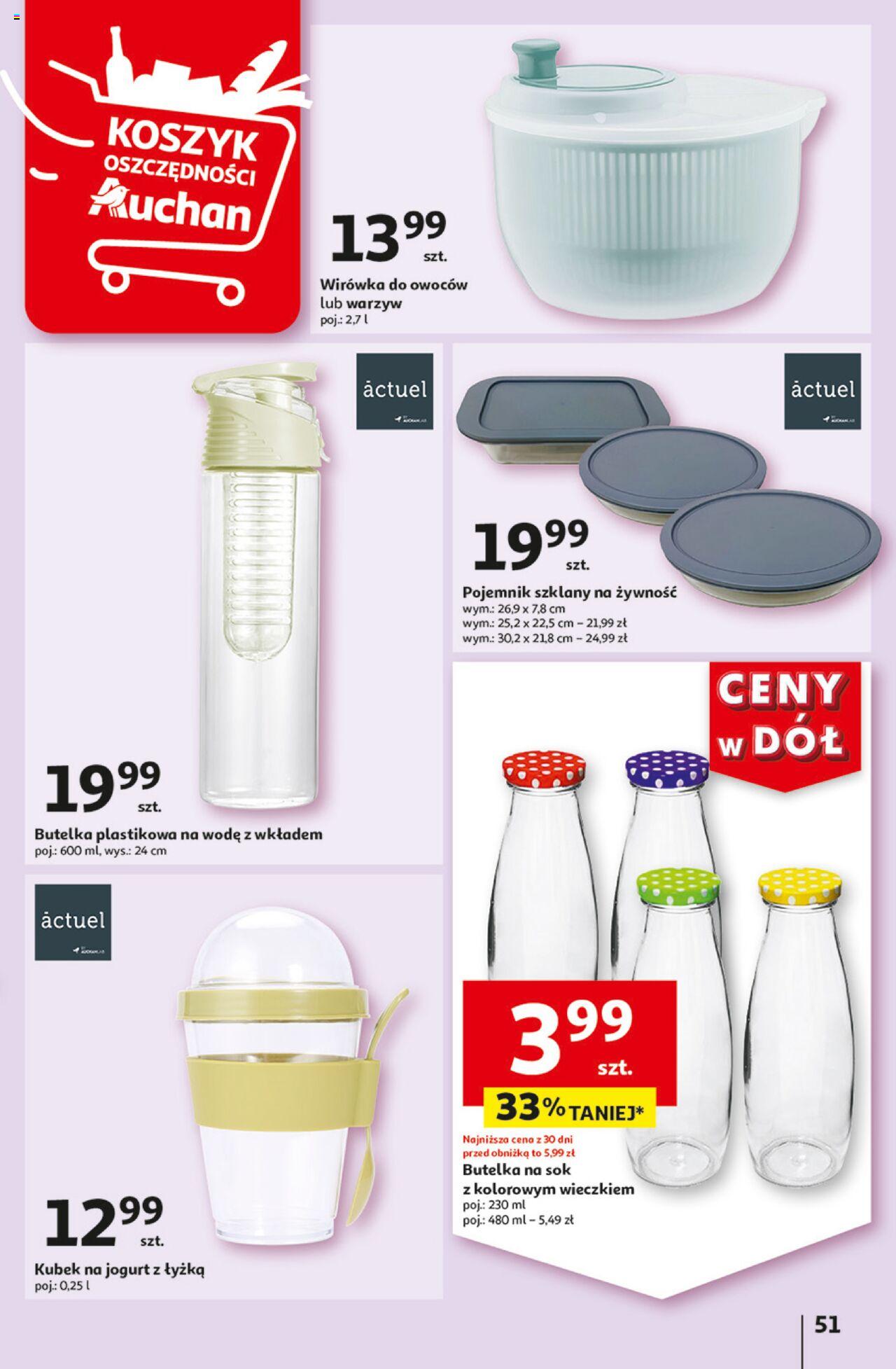 Auchan Ceny w dół Hipermarket Gazetka ważna od 13.06.2024 do 19.06.2024 strona 50