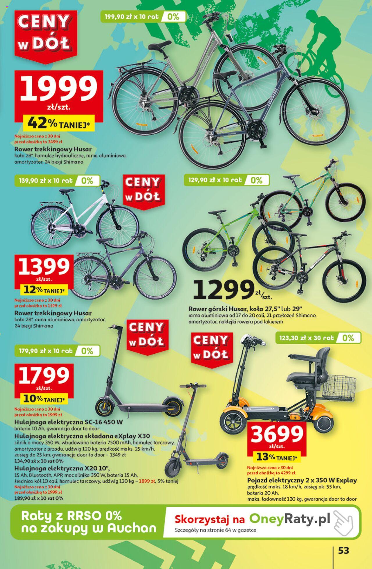 Auchan Ceny w dół Hipermarket Gazetka ważna od 13.06.2024 do 19.06.2024 strona 52