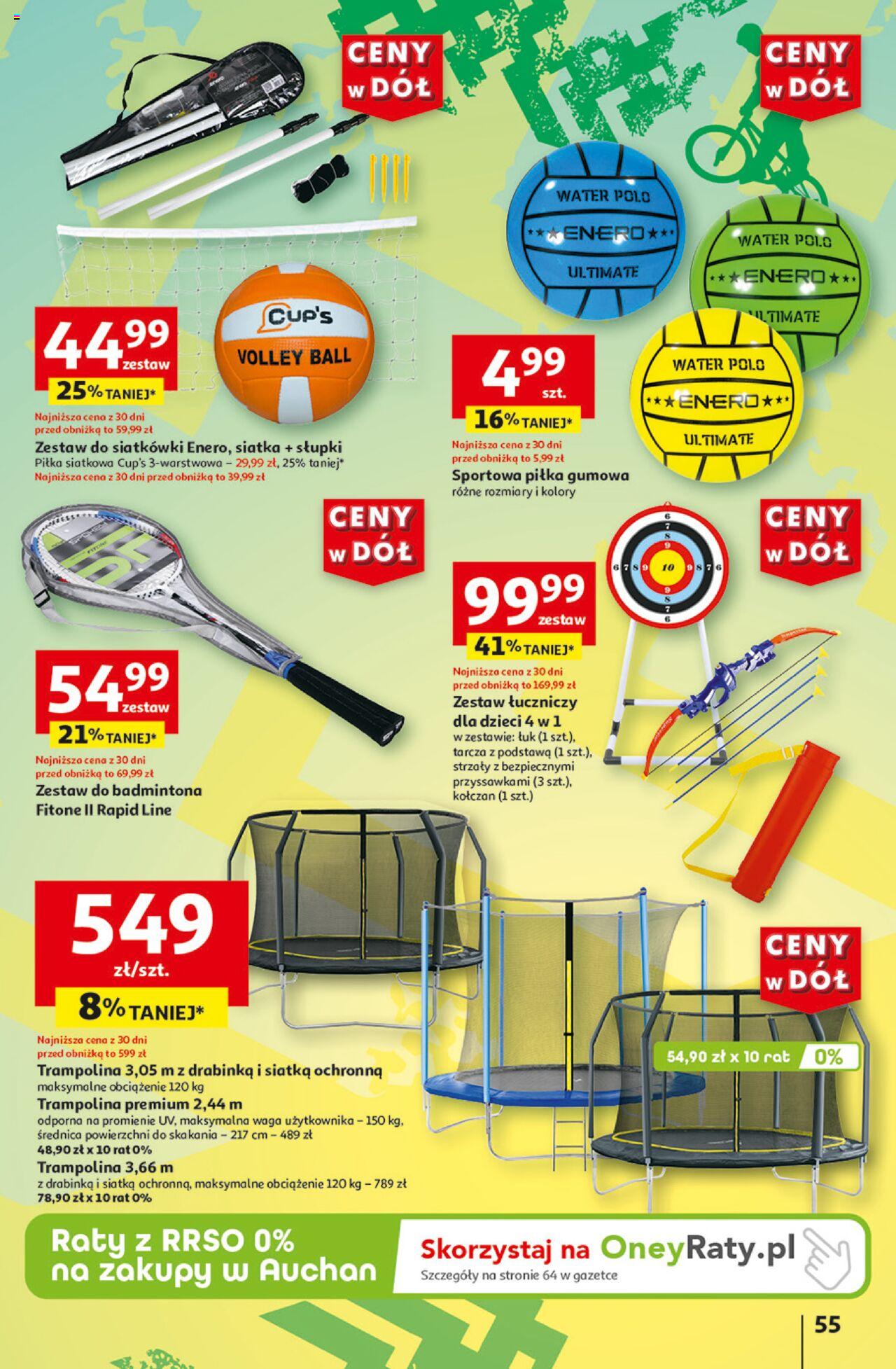 Auchan Ceny w dół Hipermarket Gazetka ważna od 13.06.2024 do 19.06.2024 strona 54