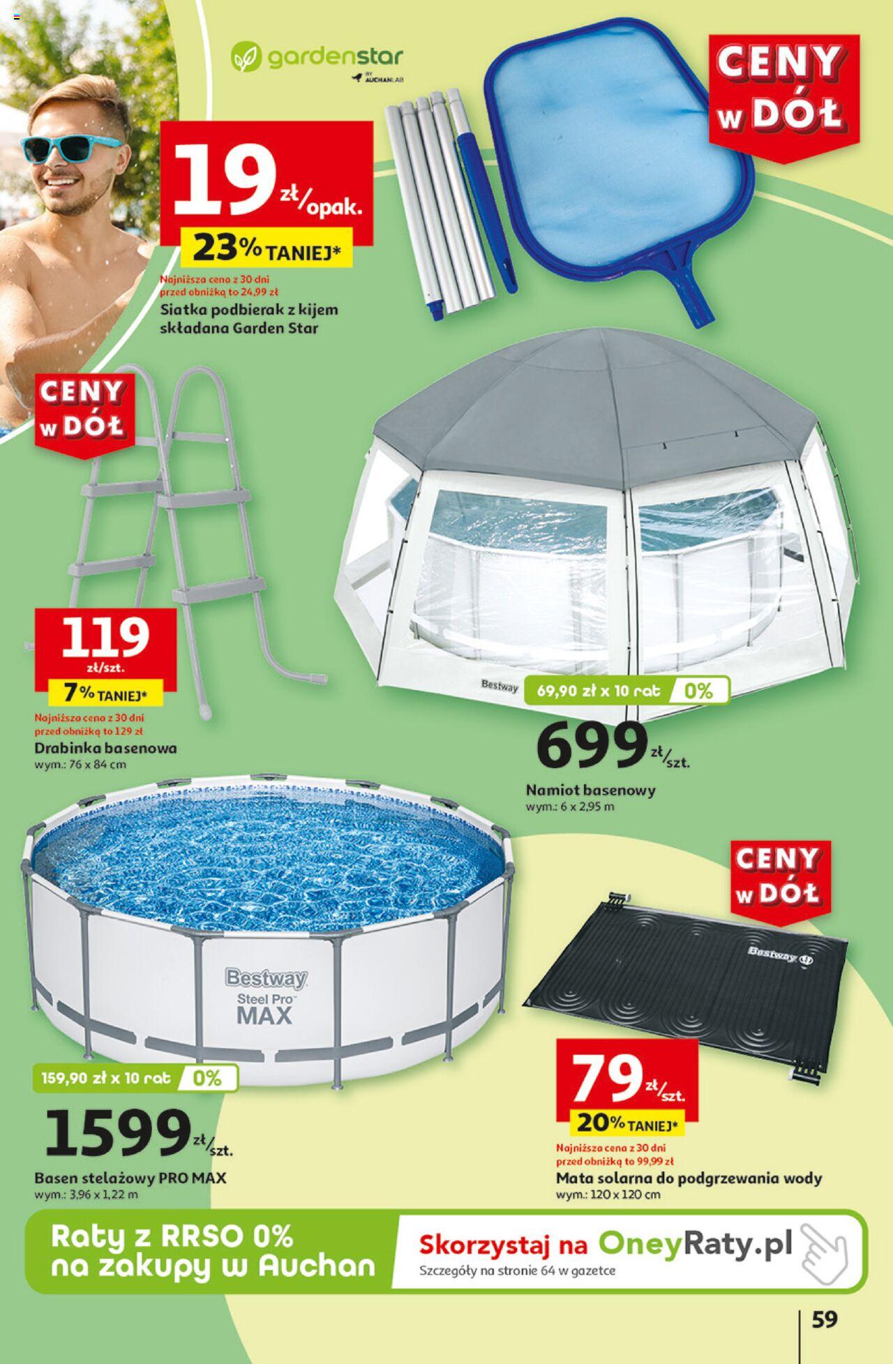 Auchan Ceny w dół Hipermarket Gazetka ważna od 13.06.2024 do 19.06.2024 strona 58