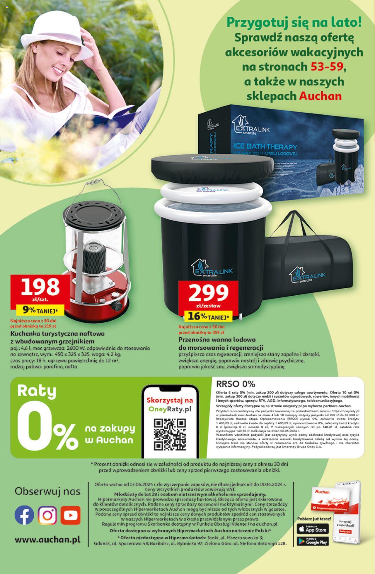 Auchan Ceny w dół Hipermarket Gazetka ważna od 13.06.2024 do 19.06.2024 strona 63
