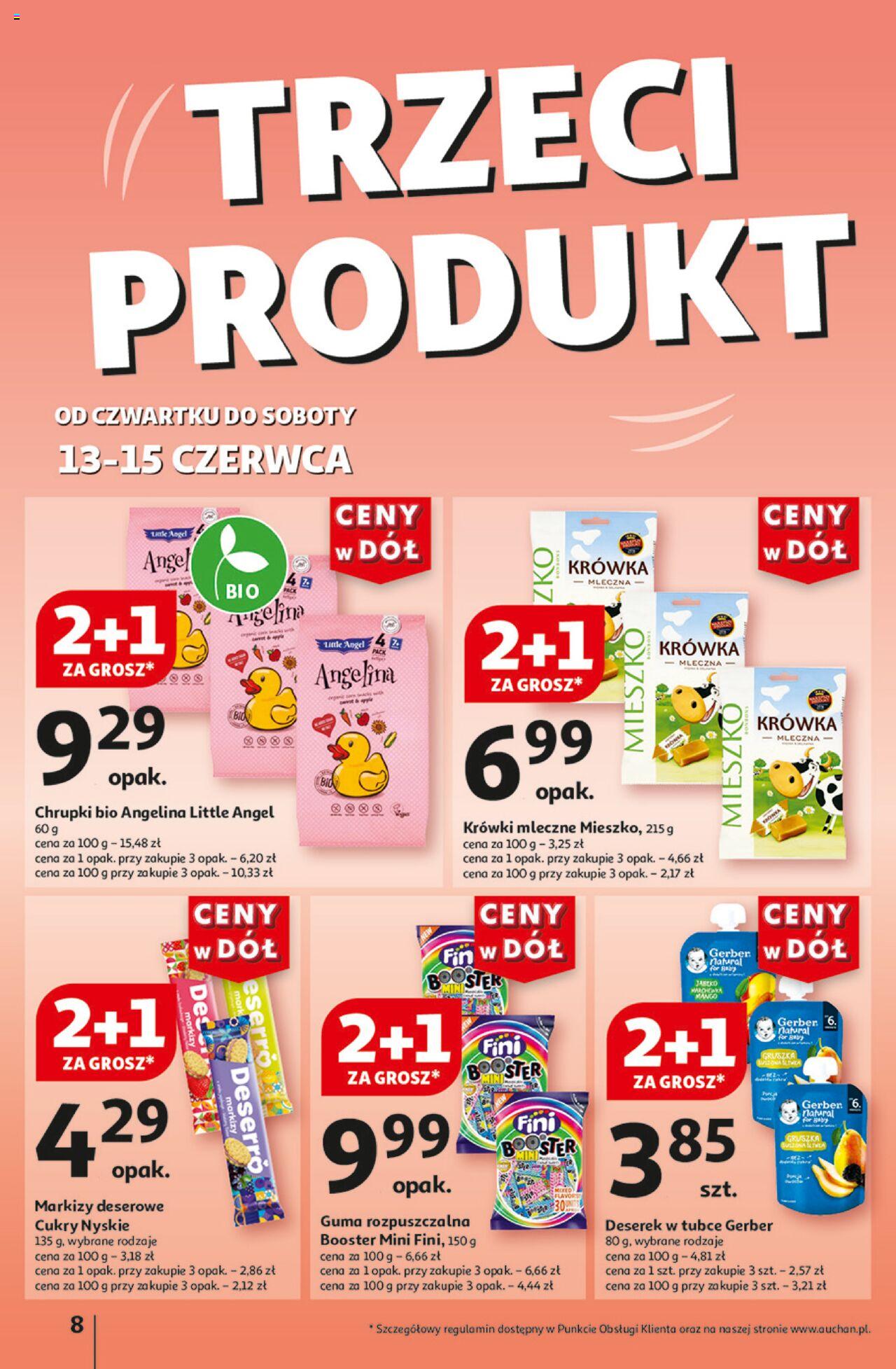 Auchan Ceny w dół Hipermarket Gazetka ważna od 13.06.2024 do 19.06.2024 strona 8