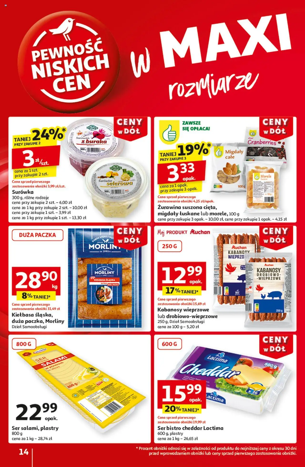 Auchan Ceny w dół Hipermarket Gazetka ważna od 16.01.2025 do 22.01.2025 strona 16