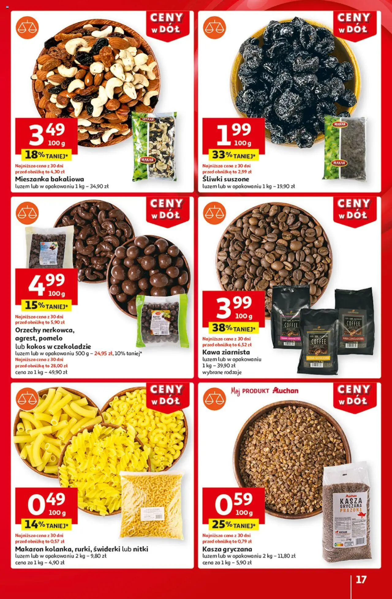 Auchan Ceny w dół Hipermarket Gazetka ważna od 16.01.2025 do 22.01.2025 strona 19