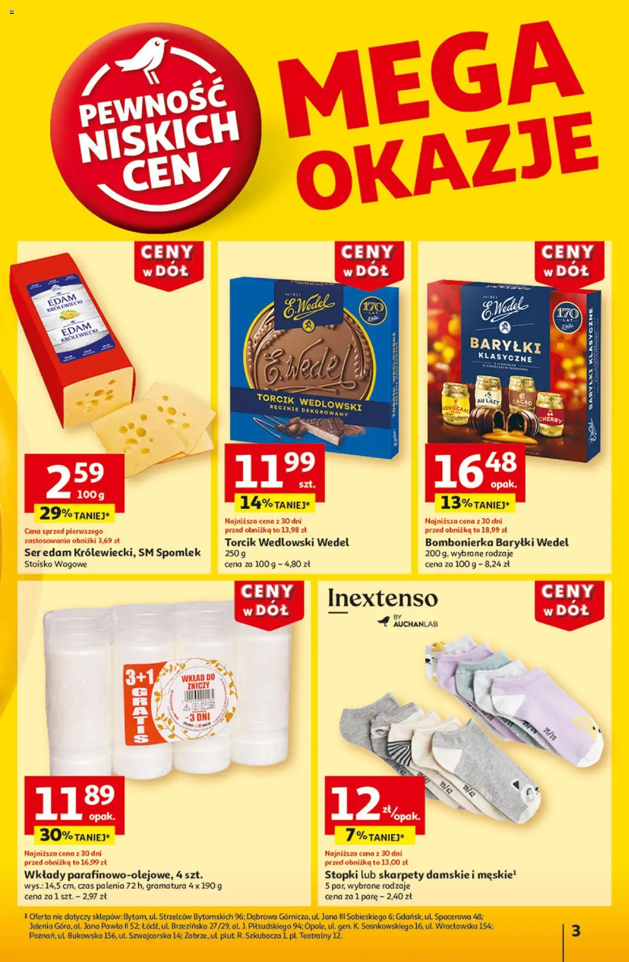 Auchan Ceny w dół Hipermarket Gazetka ważna od 16.01.2025 do 22.01.2025 strona 3