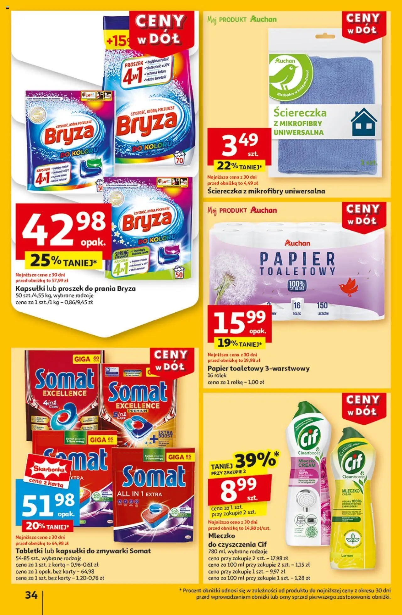 Auchan Ceny w dół Hipermarket Gazetka ważna od 16.01.2025 do 22.01.2025 strona 33