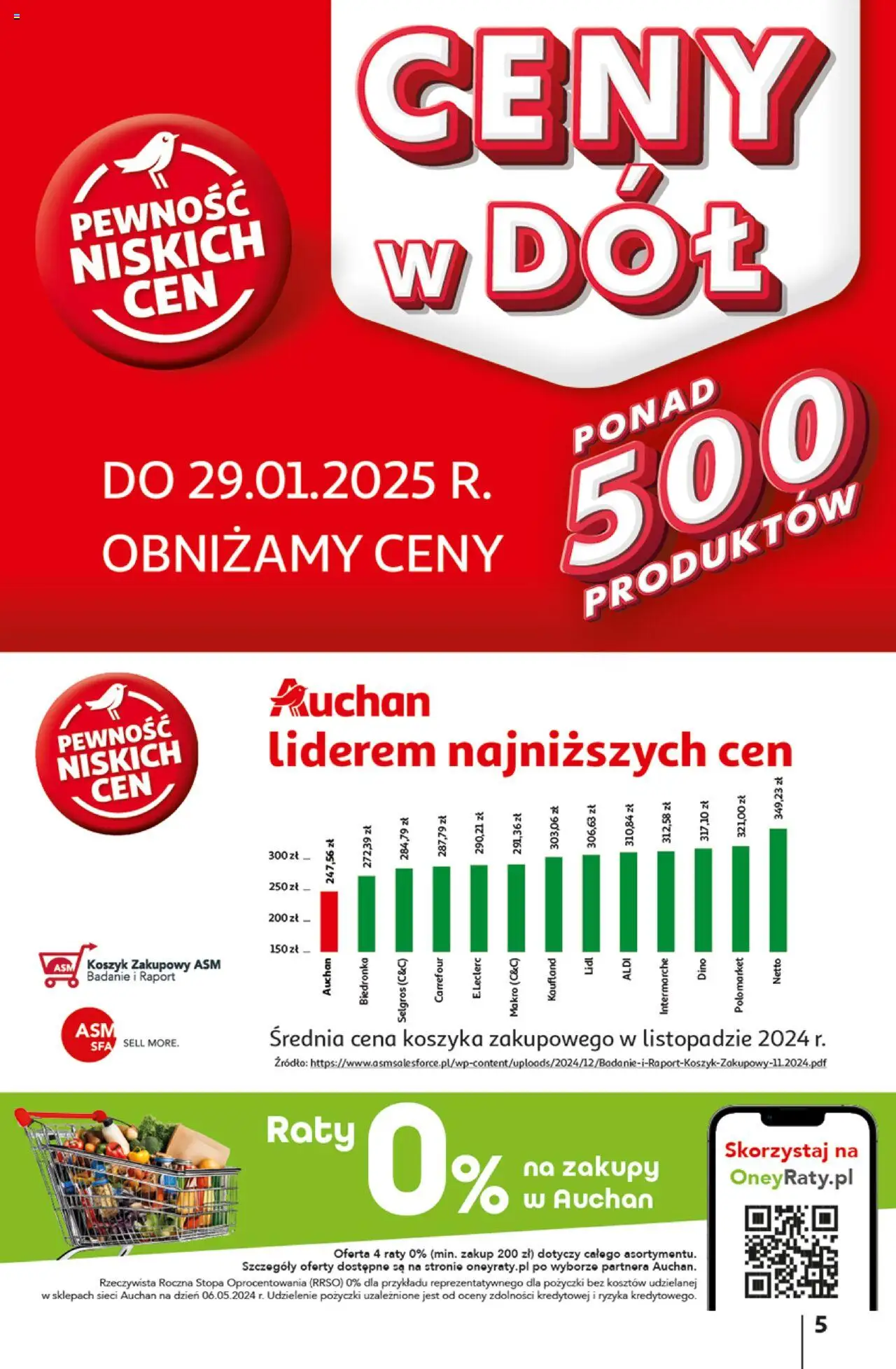 Auchan Ceny w dół Hipermarket Gazetka ważna od 16.01.2025 do 22.01.2025 strona 5