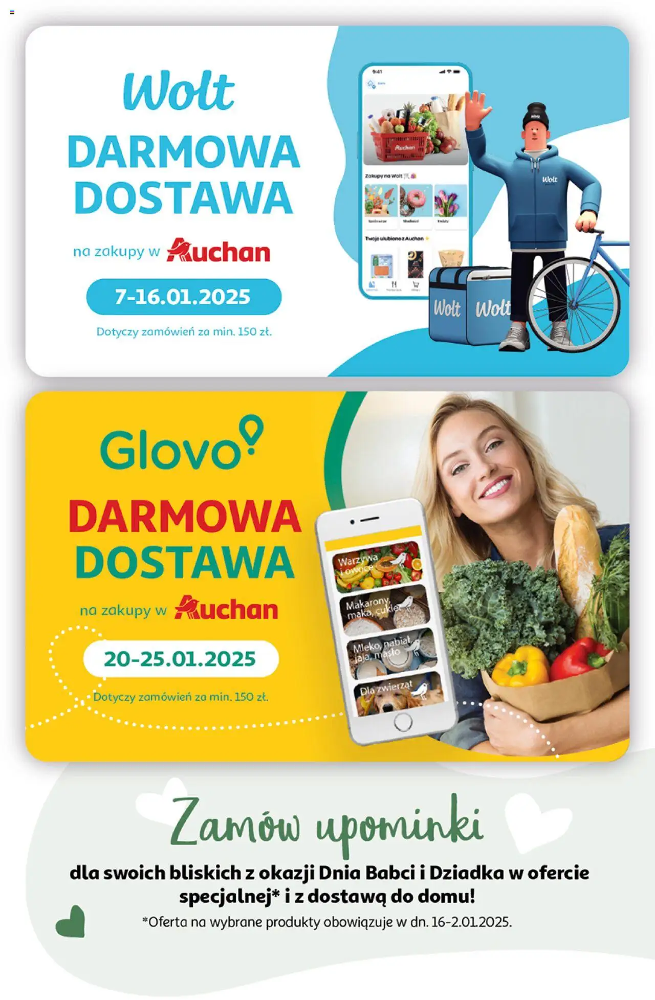 Auchan Ceny w dół Hipermarket Gazetka ważna od 16.01.2025 do 22.01.2025 strona 42