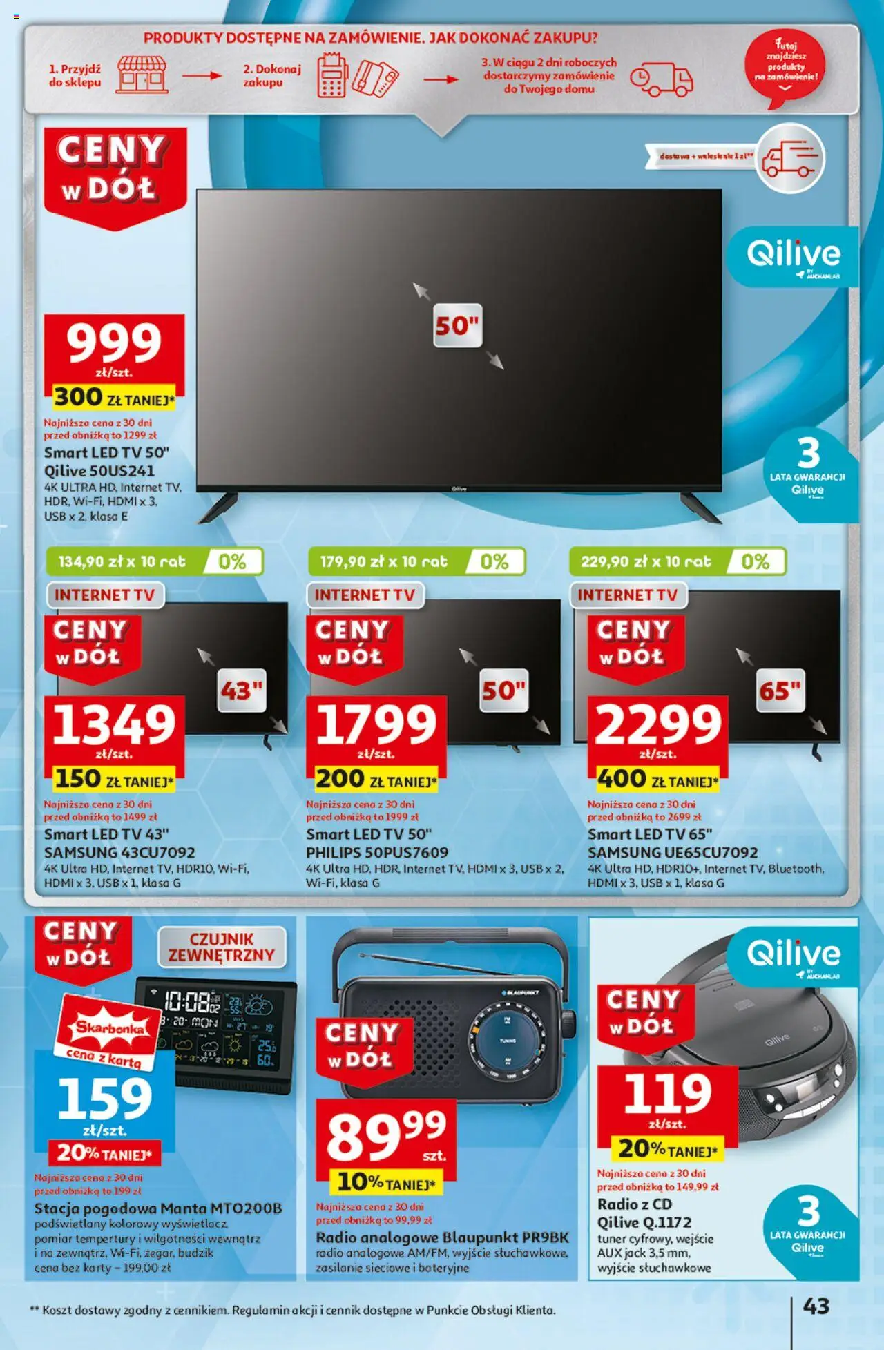 Auchan Ceny w dół Hipermarket Gazetka ważna od 16.01.2025 do 22.01.2025 strona 48