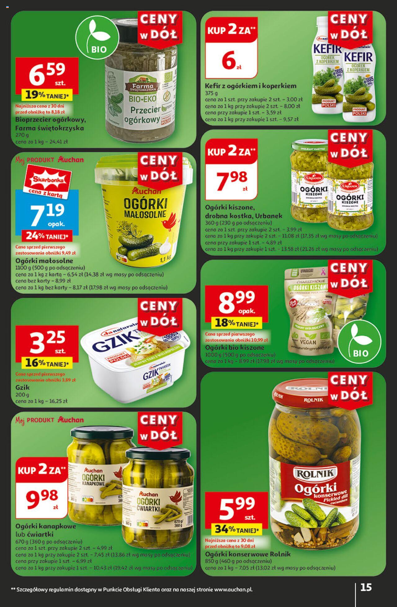 Auchan Ceny w dół Hipermarket Gazetka ważna od 18.07.2024 do 24.07.2024 strona 16